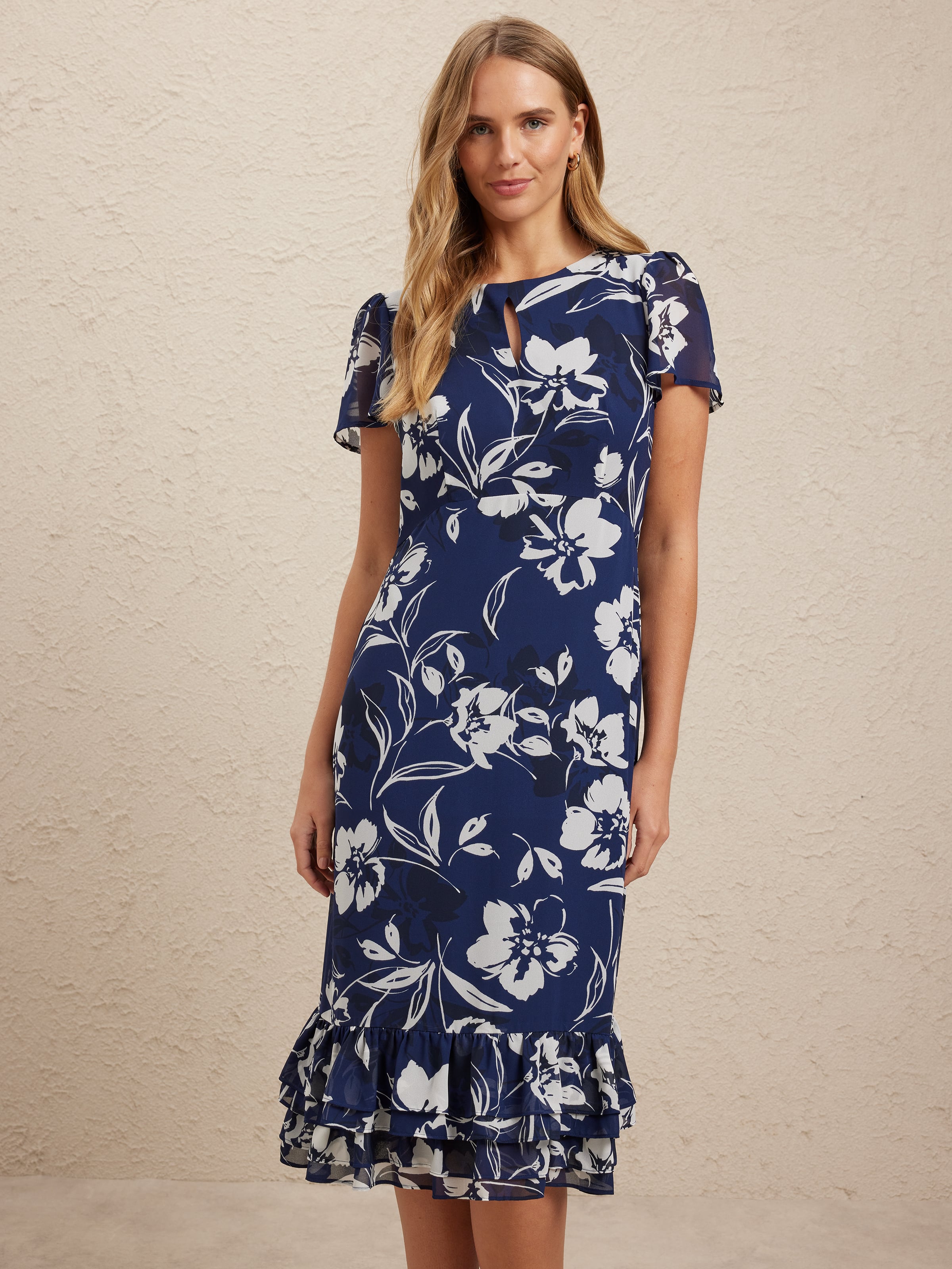 Nat Flip Hem Midi Dress