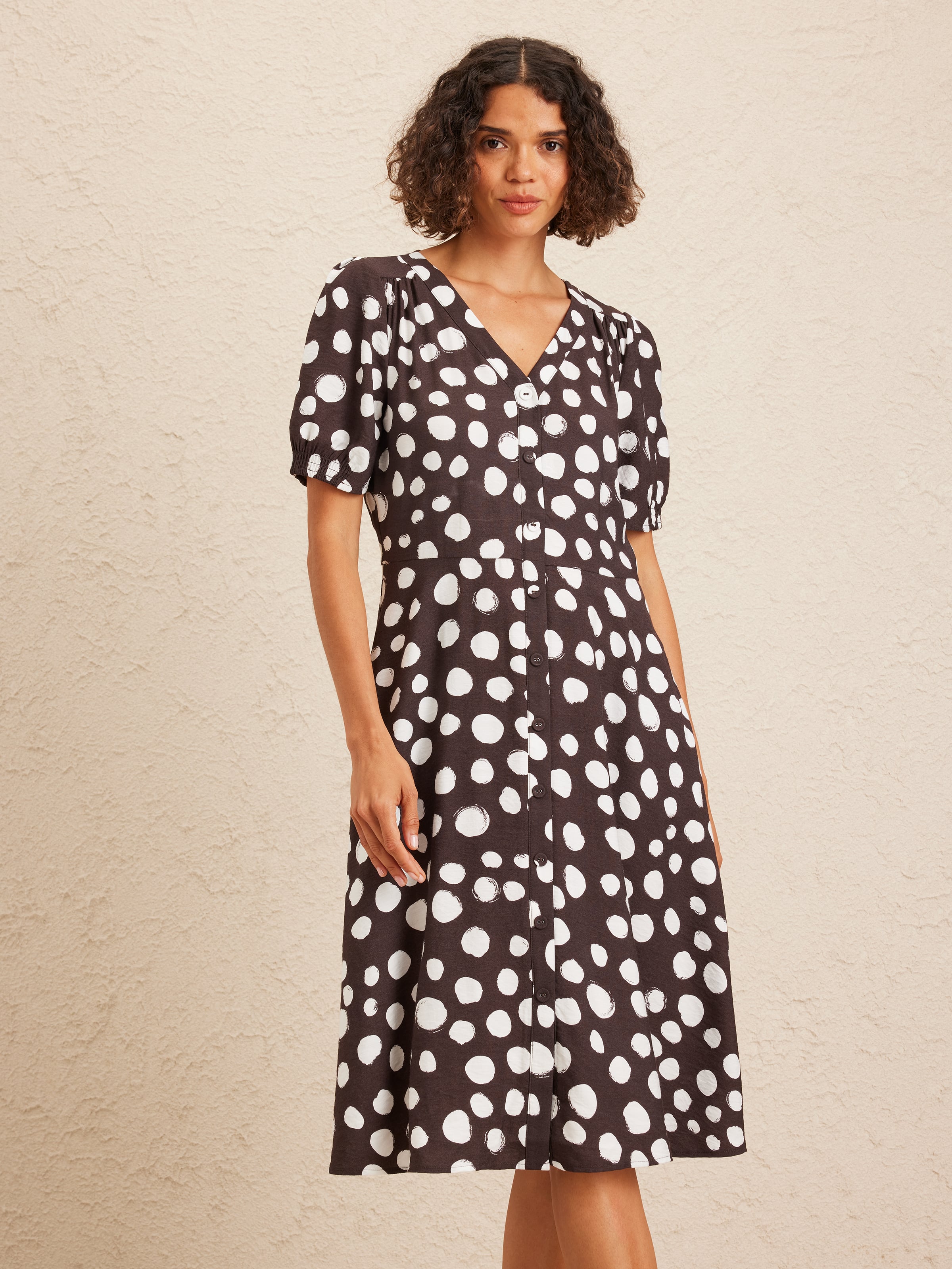 Simone Button Through Dress