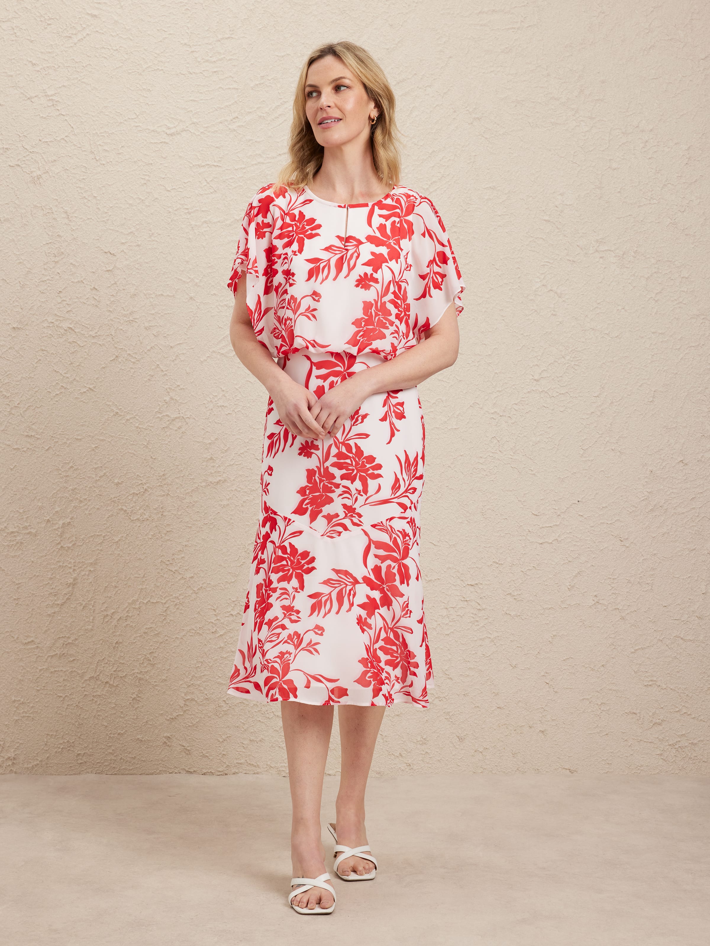 Split Sleeveless Eleanor Midi Dress