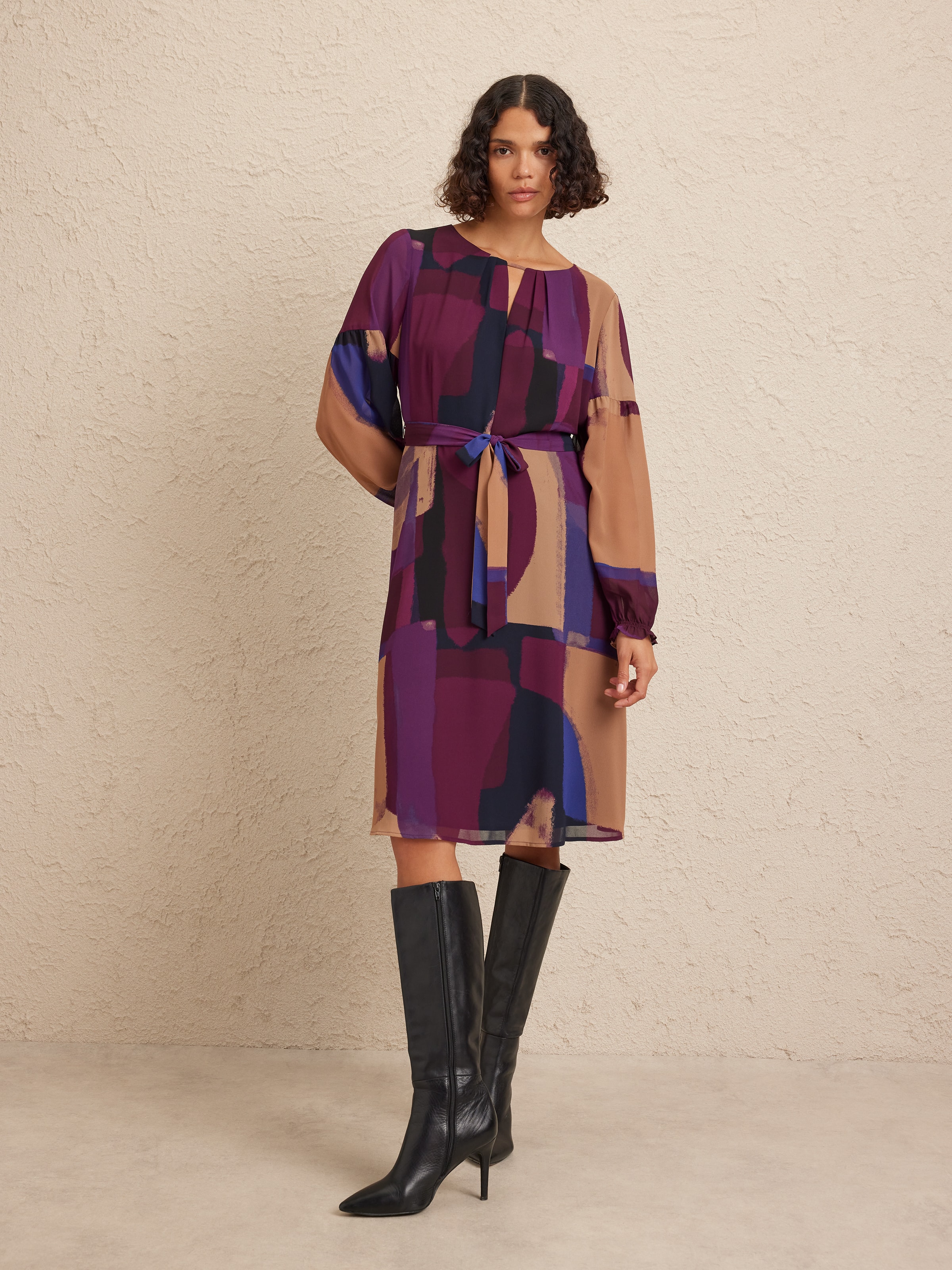 Faith Notch Neck Dress