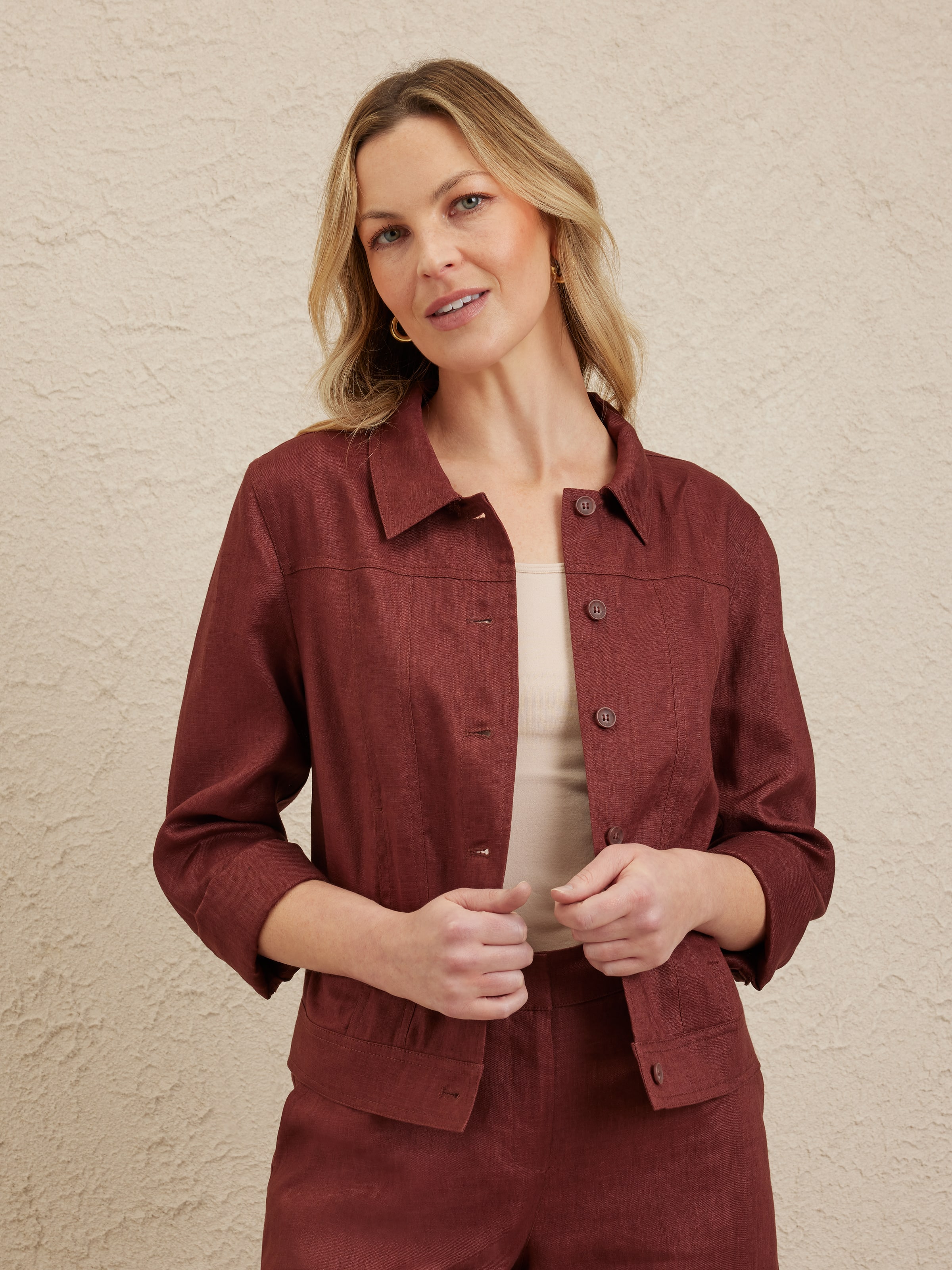 Nadia Linen Jacket