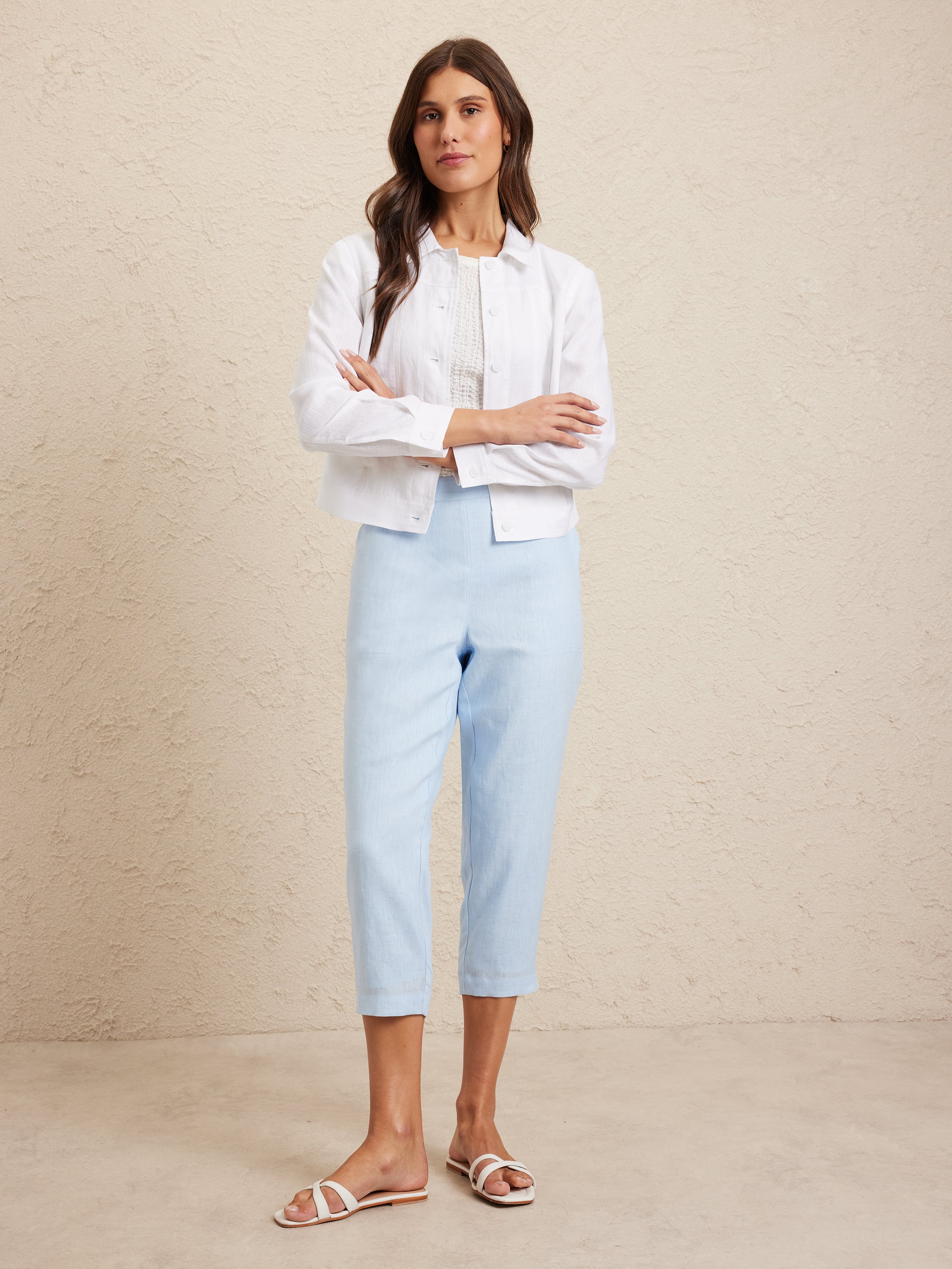 Linen Crop Pant