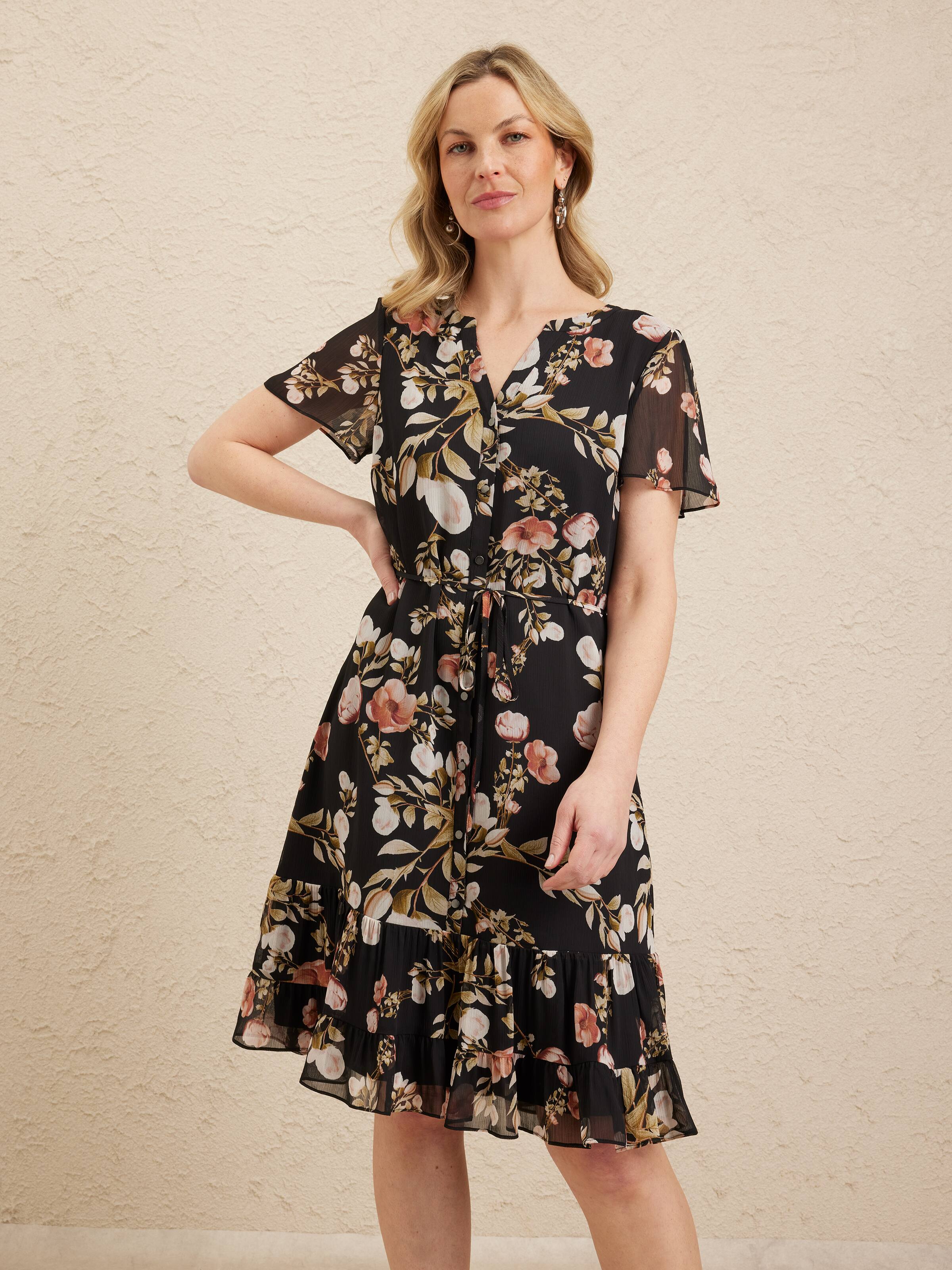 Felicity Frill Hem Dress