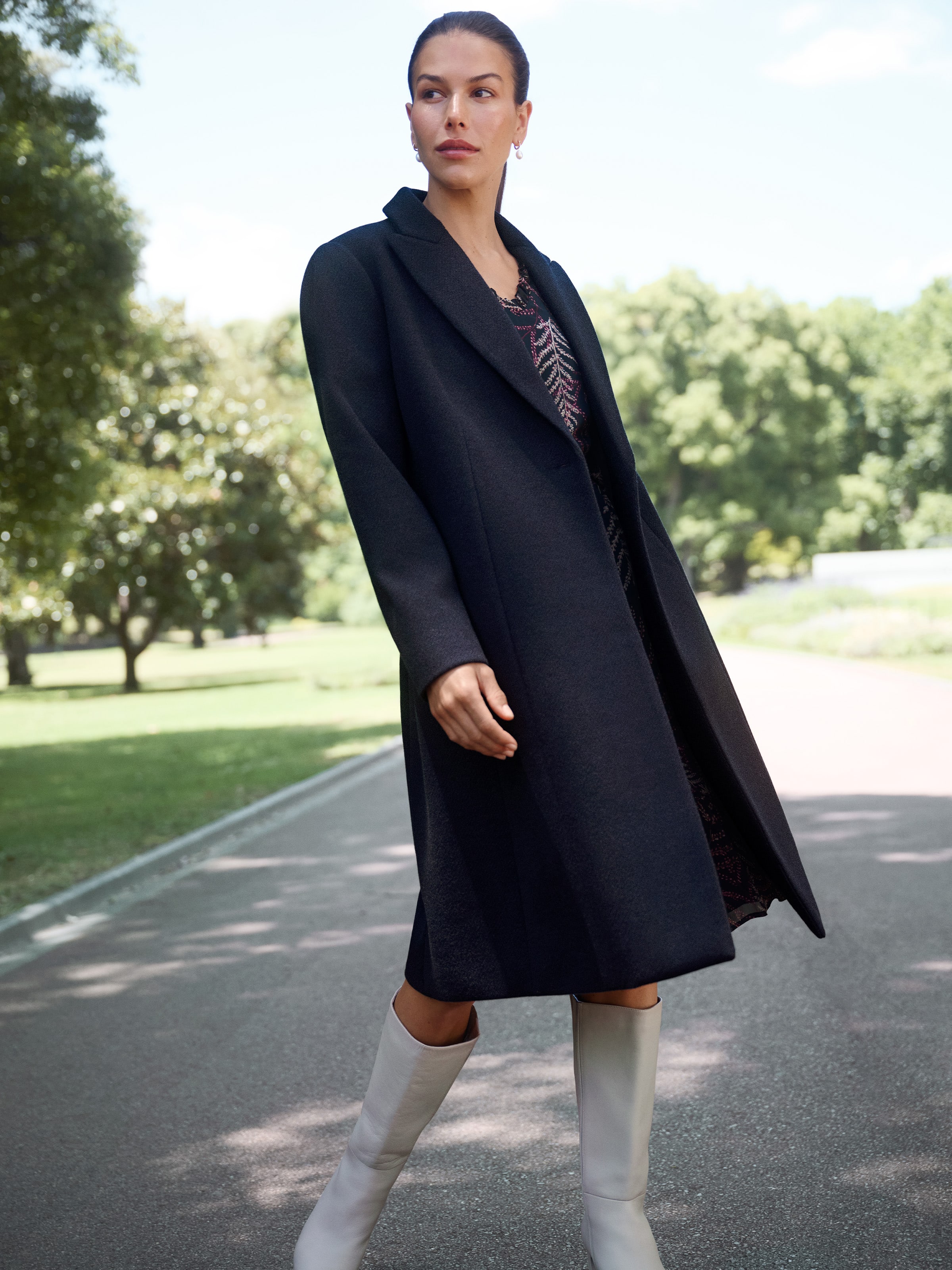 Tailored One Button Coat