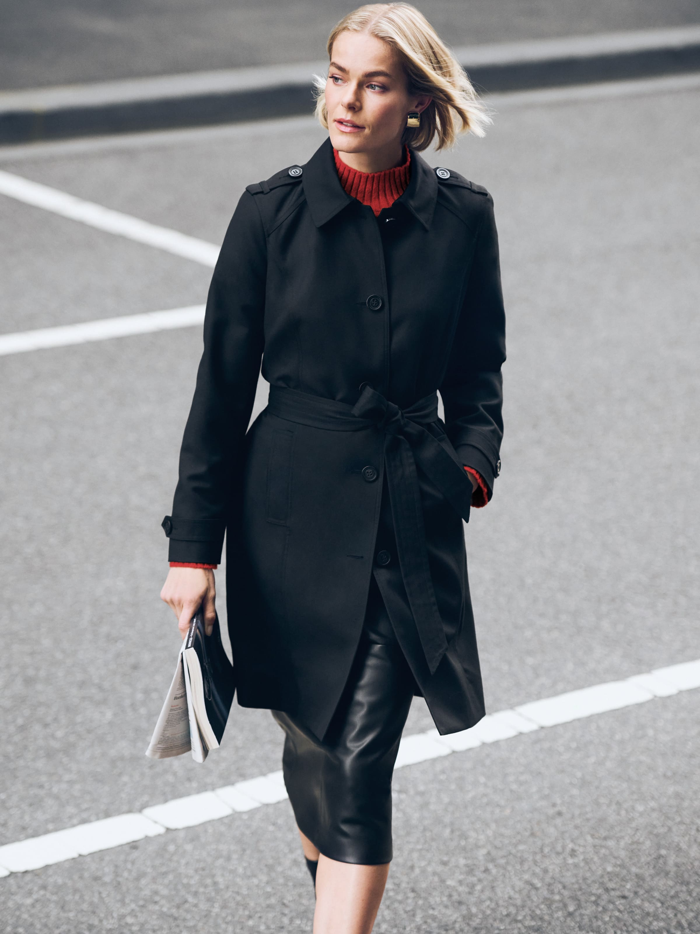 Single Breasted Trench Coat