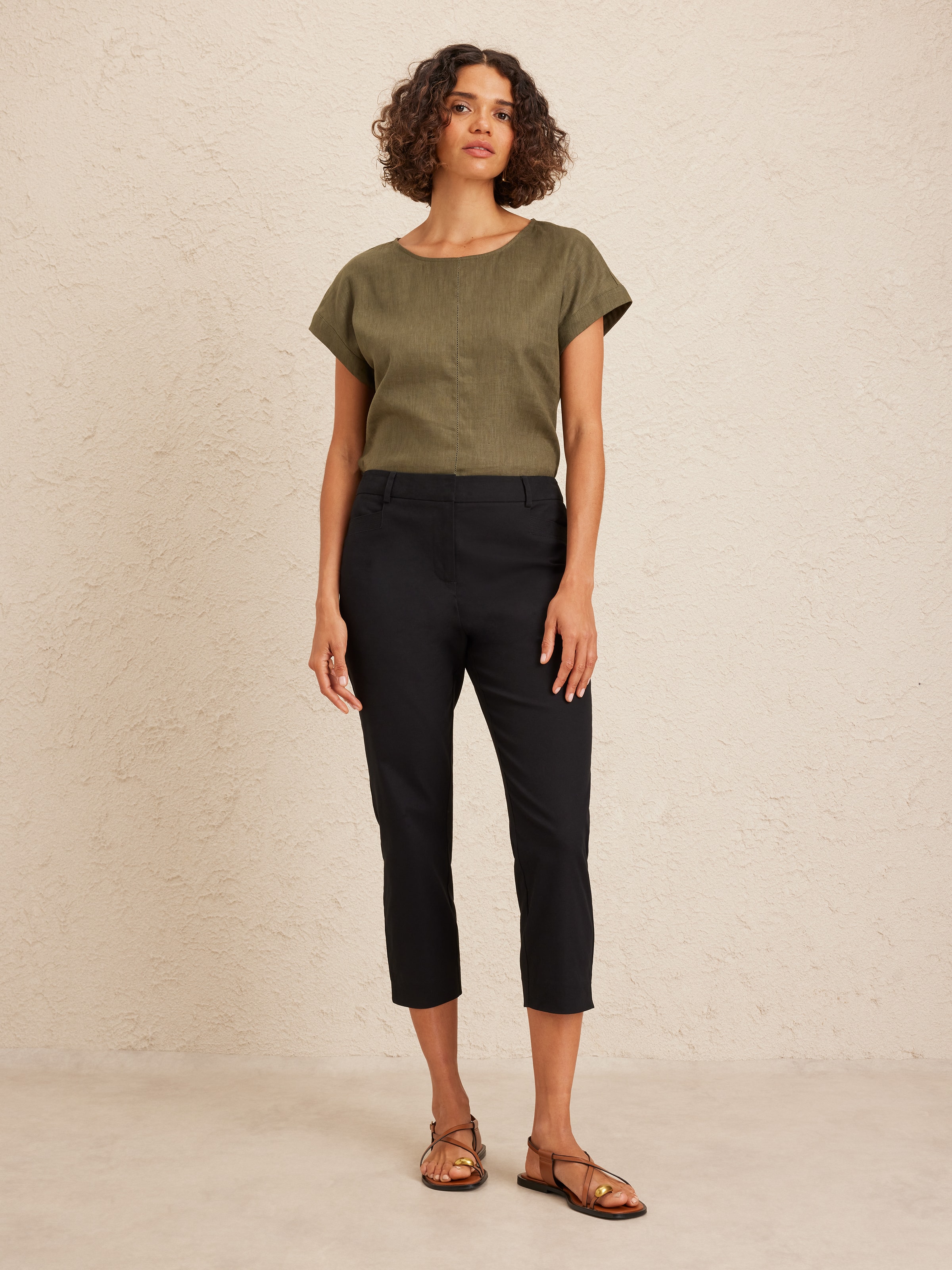 Oxford Capri Pant