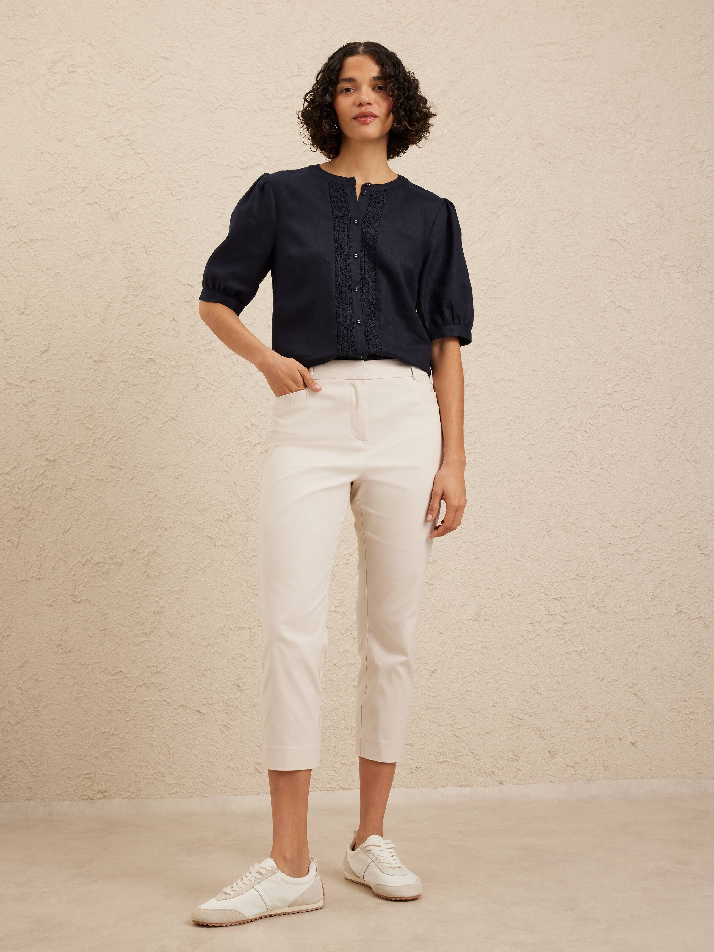 Oxford Capri Pant