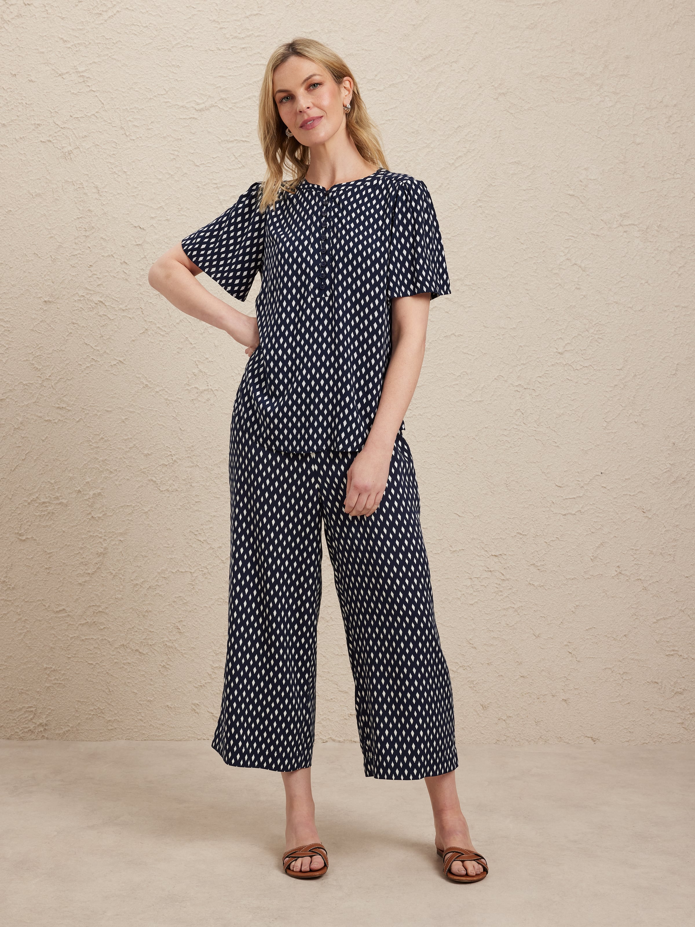 Soft Viscose Print Culotte