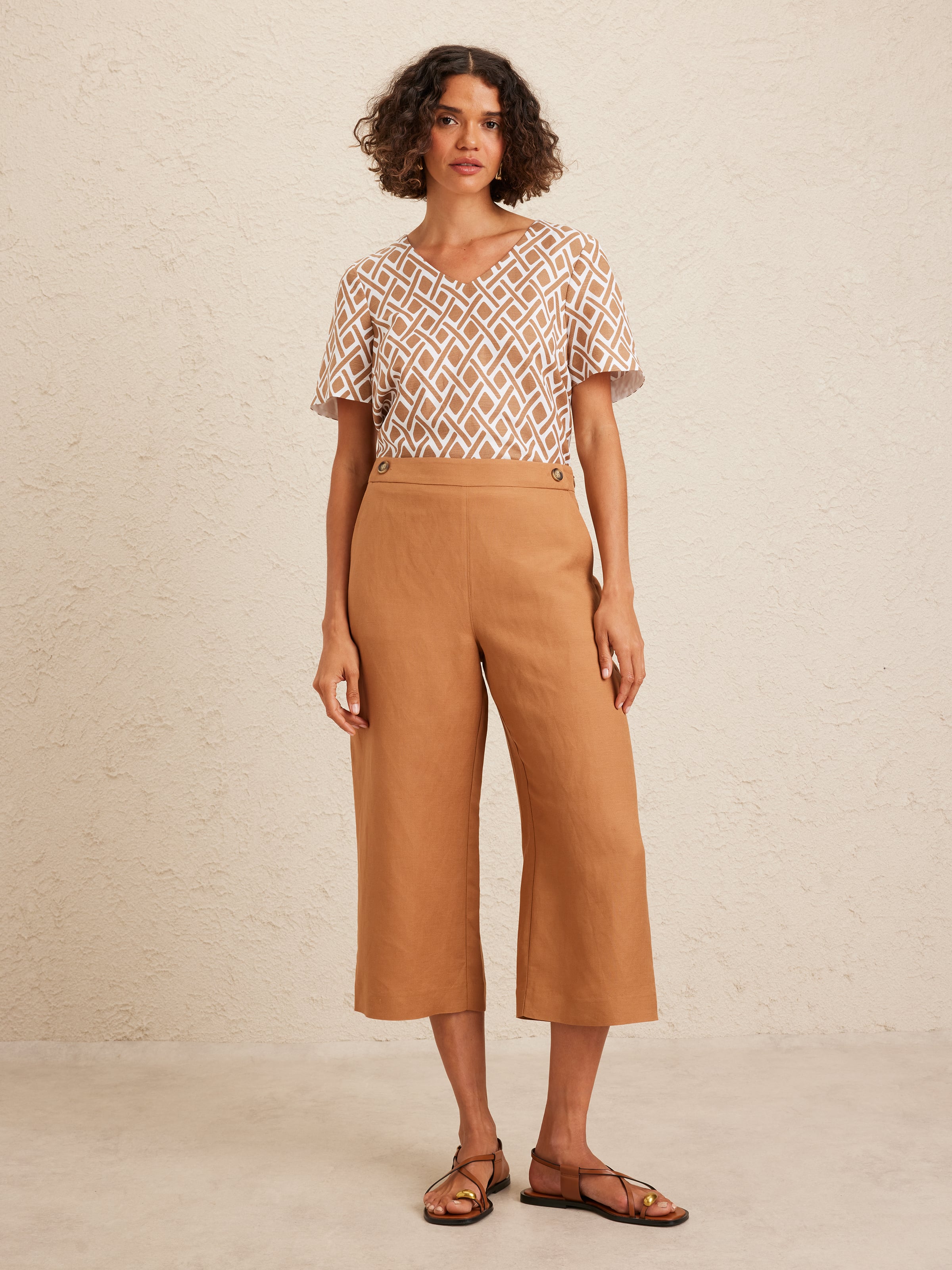Linen Viscose Culotte