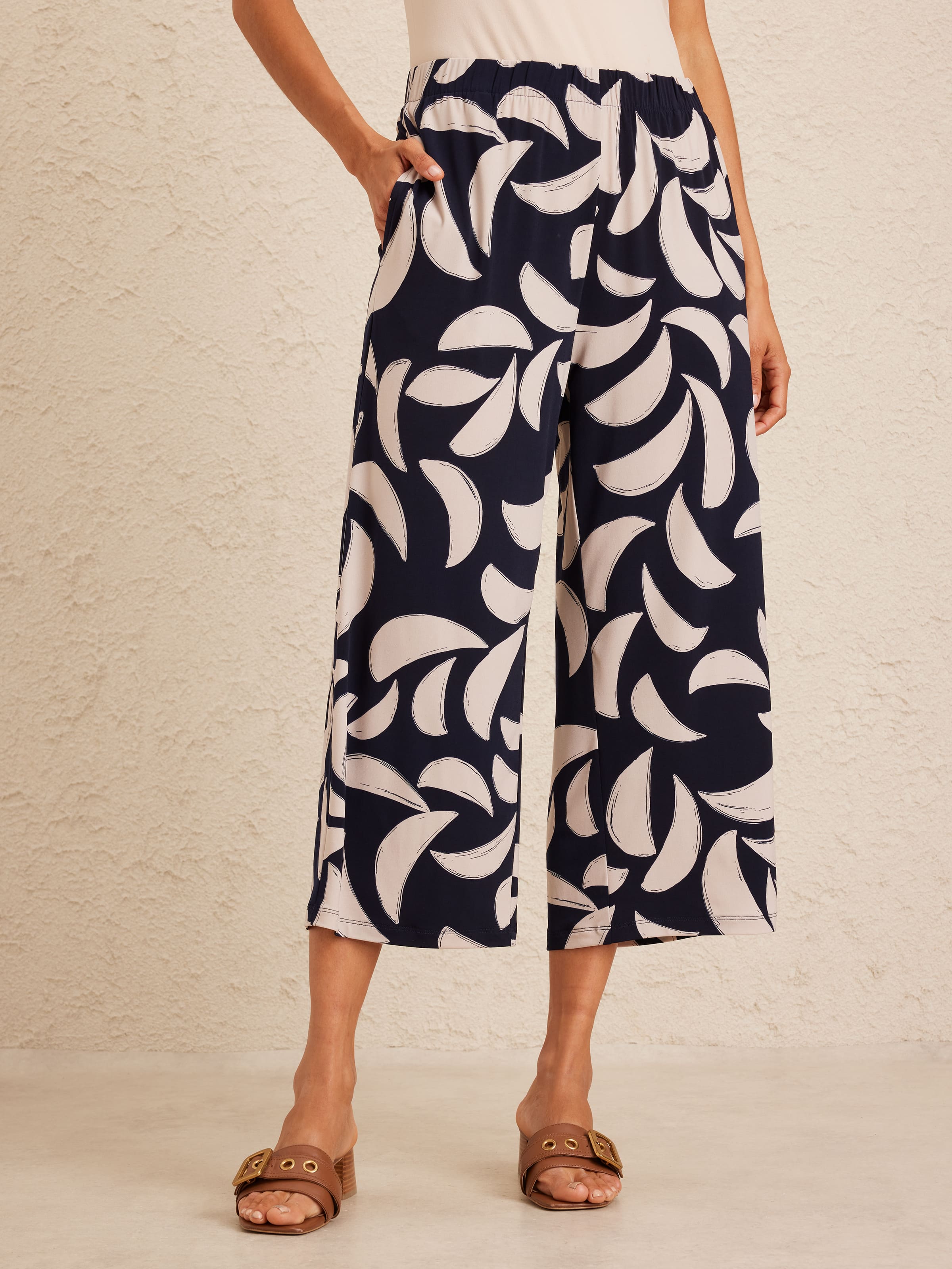 Jersey Elastic Waist Culotte