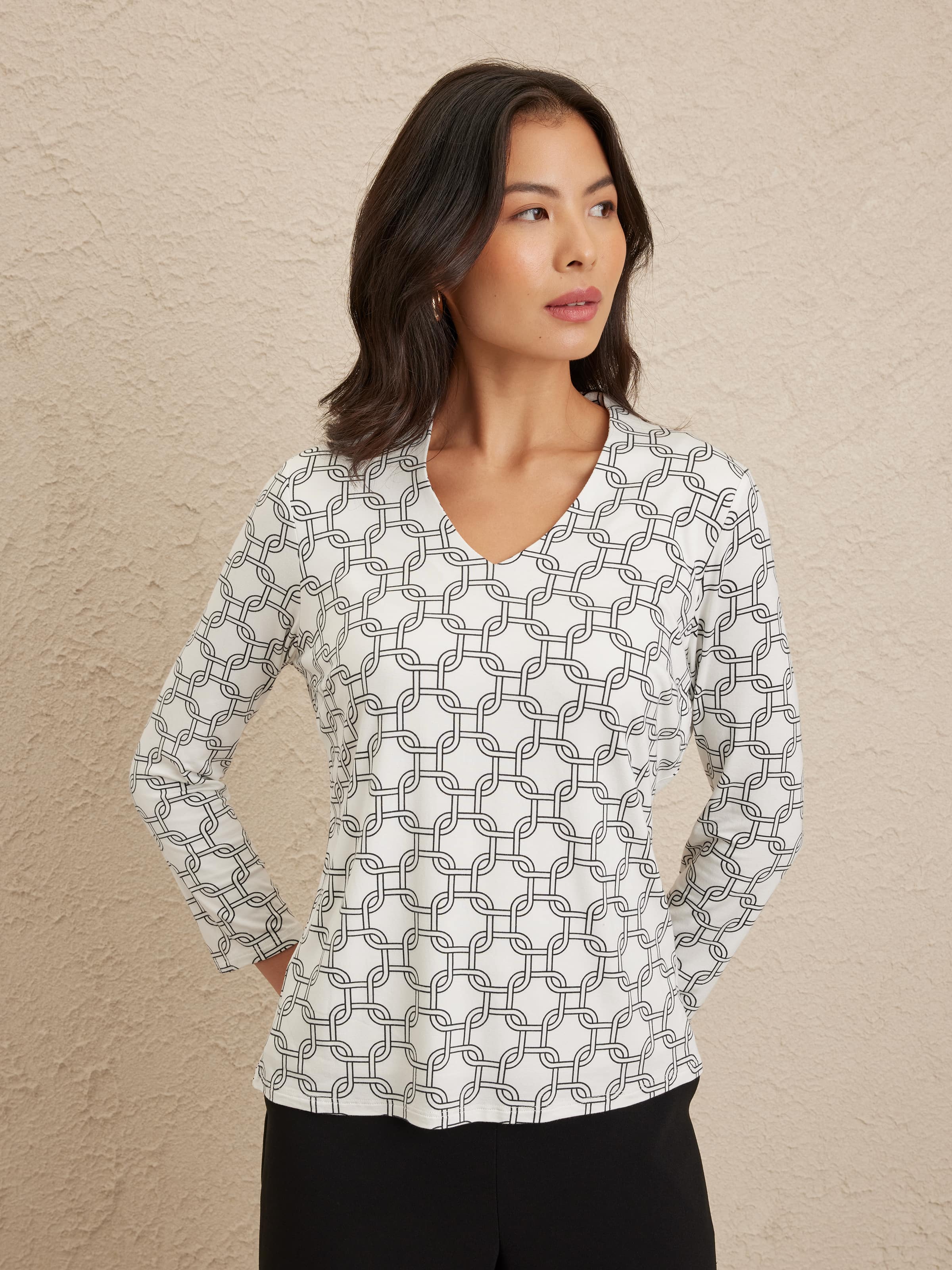 Jenna 3/4 Sleeve Tee