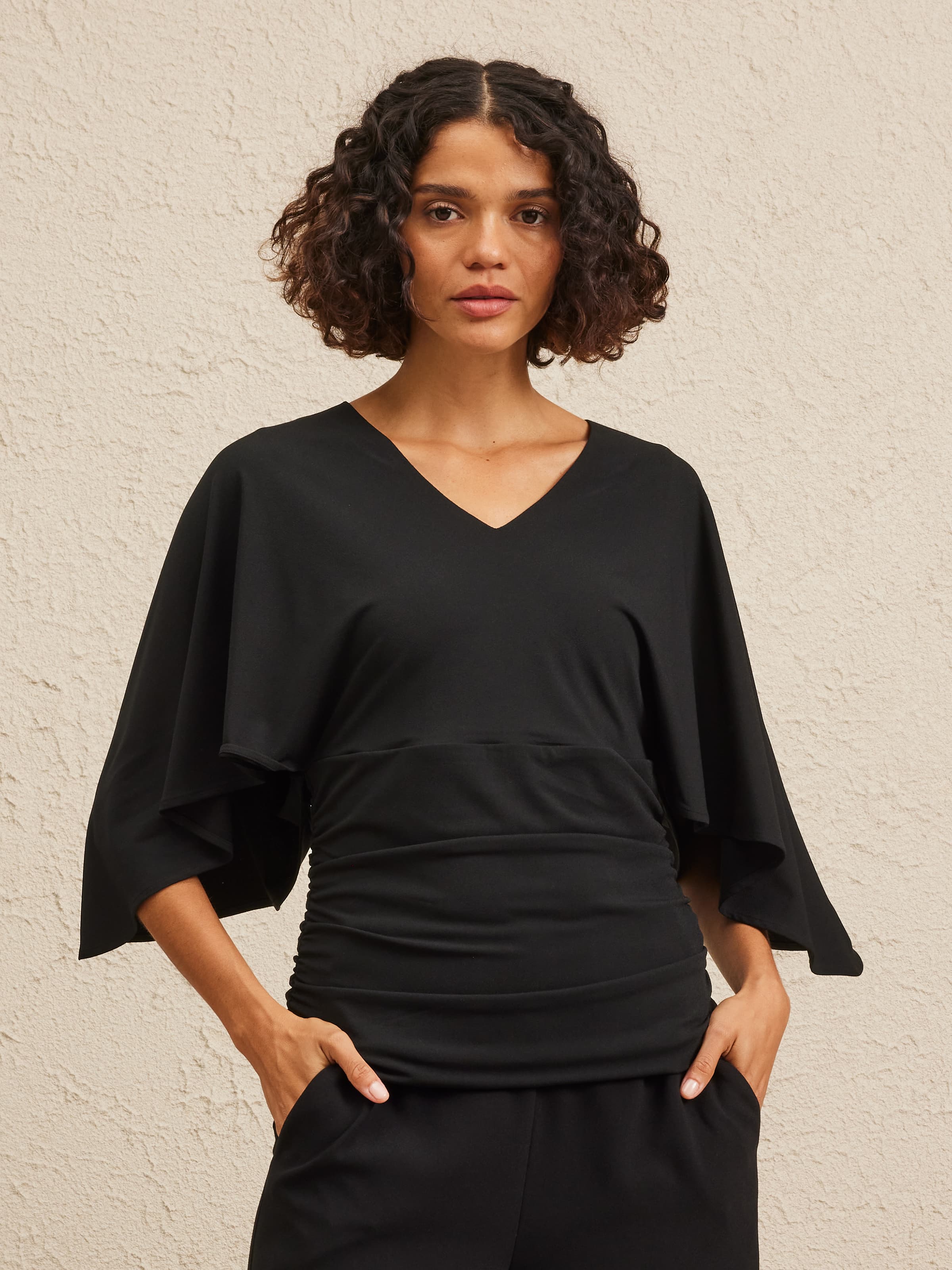 Lydia Textured Jersey Top
