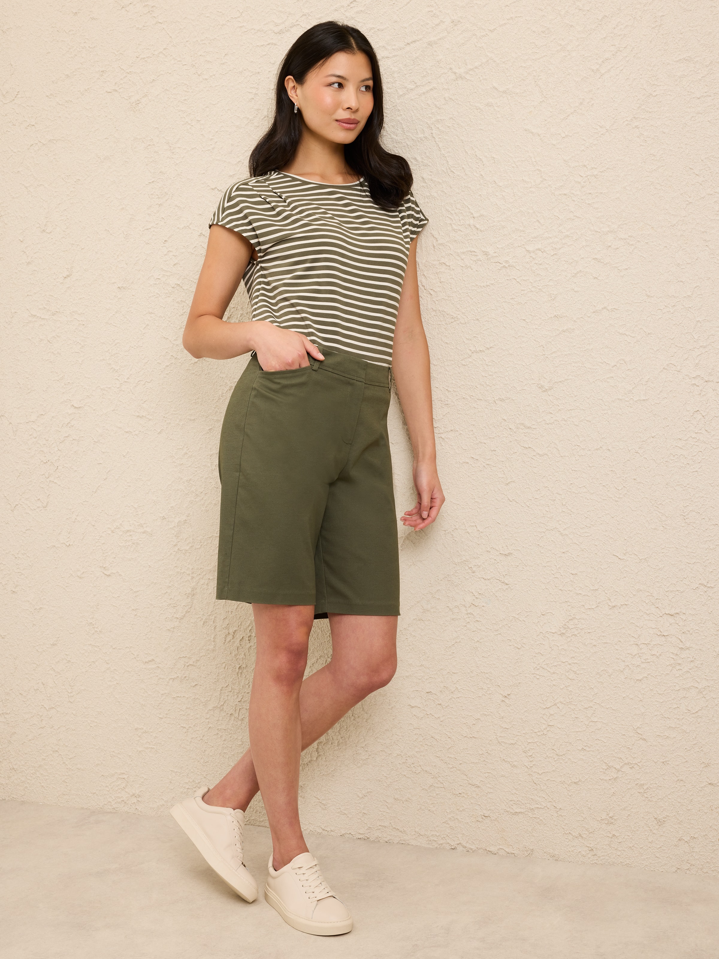 Zuri Tuck Neck Tee