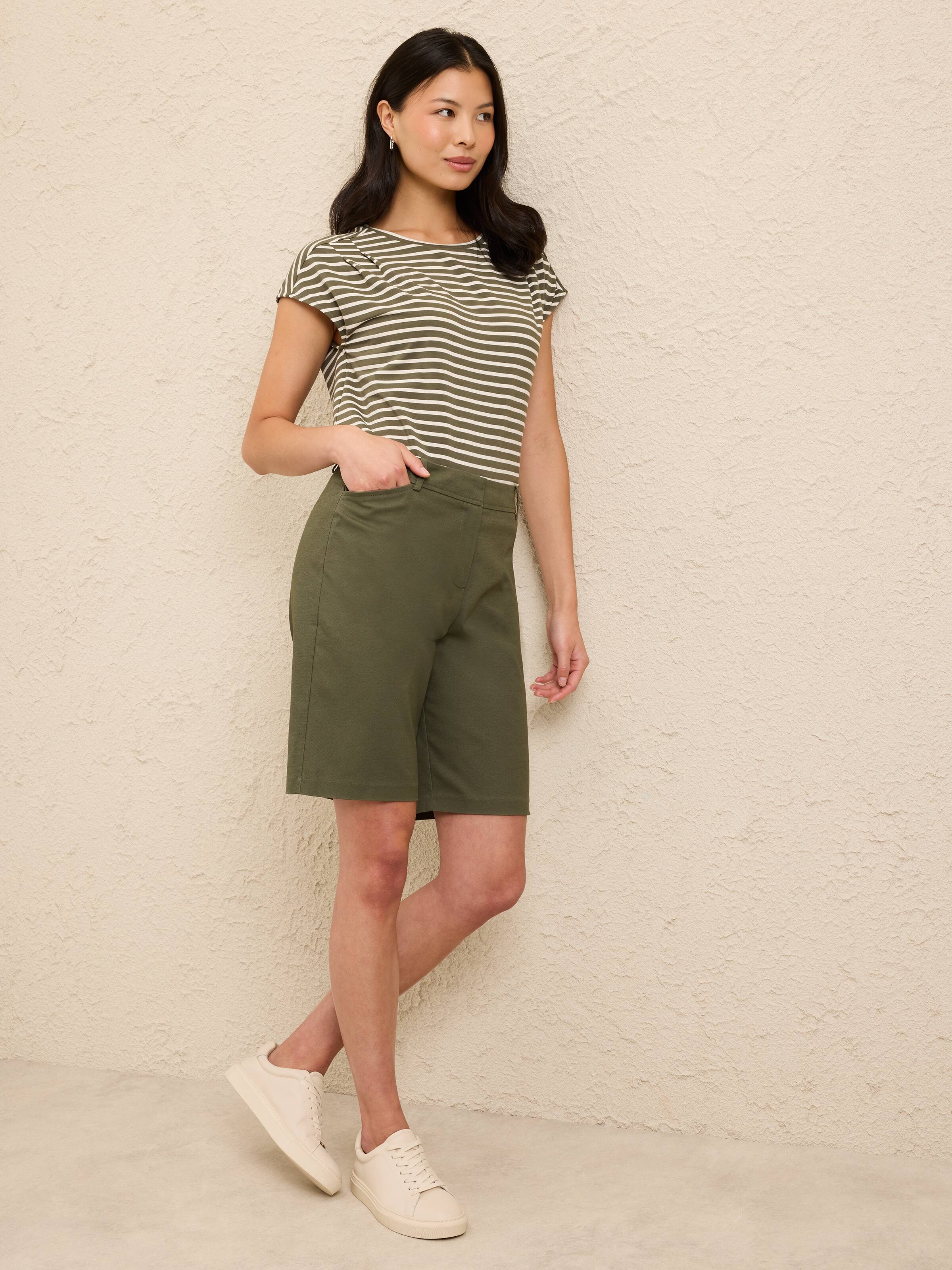 Zuri Tuck Neck Tee