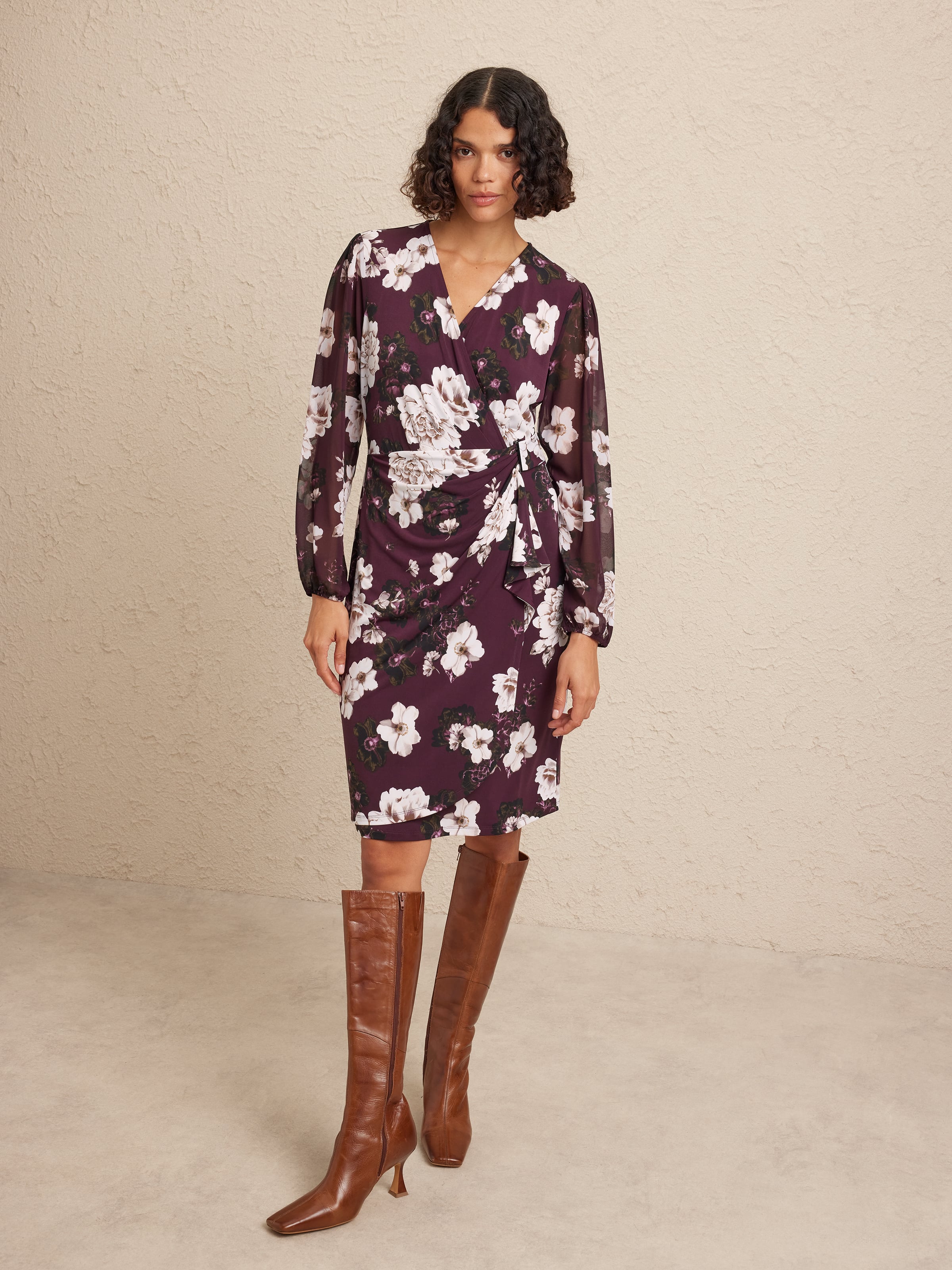 Chiffon Sleeve Venus Dress