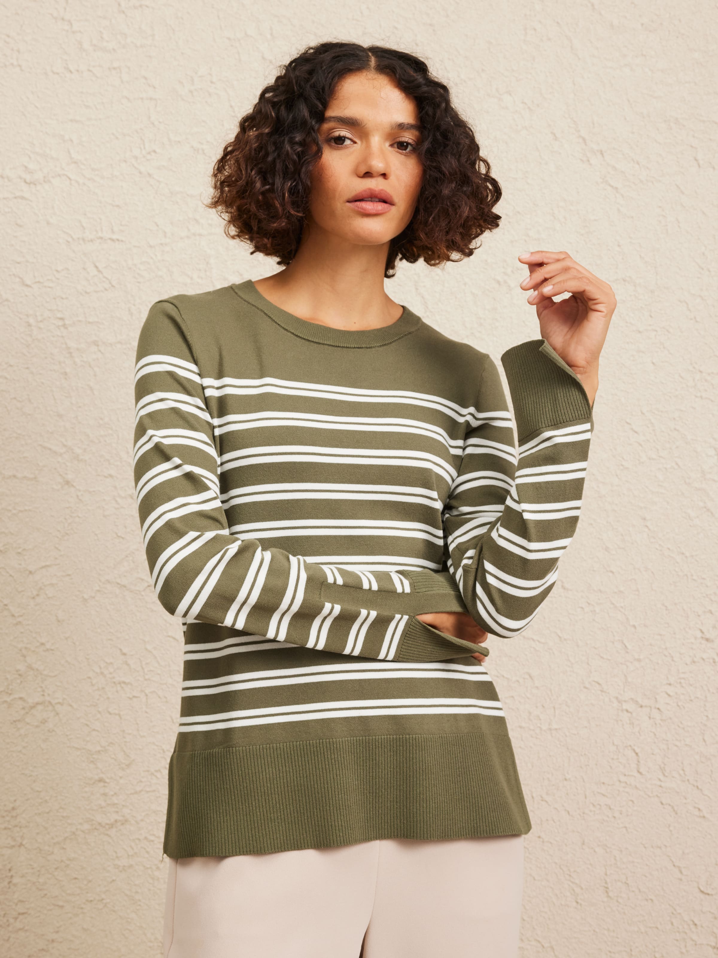 Iris Crew Stripe Jumper