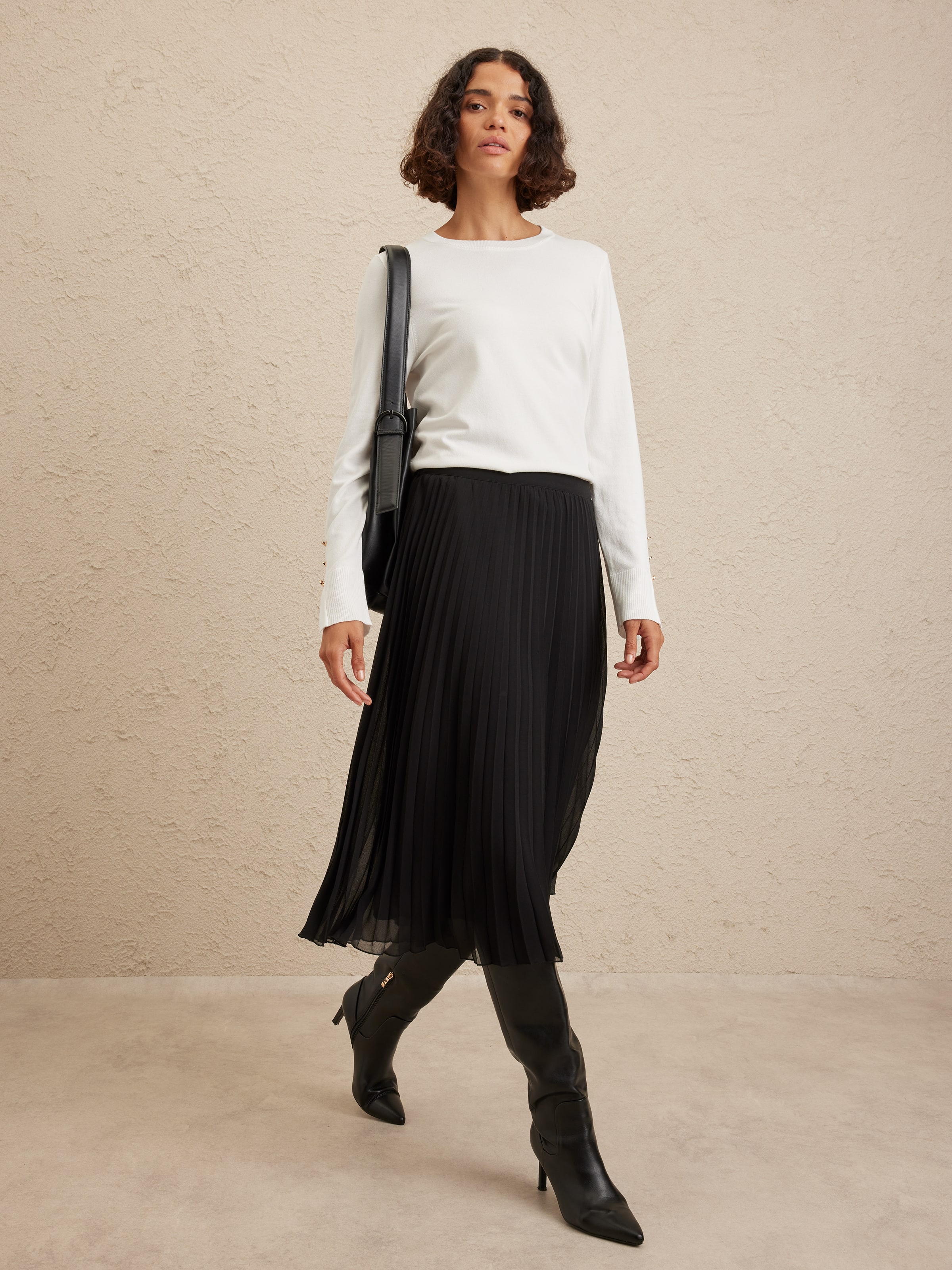 Iris Button Sleeve Jumper