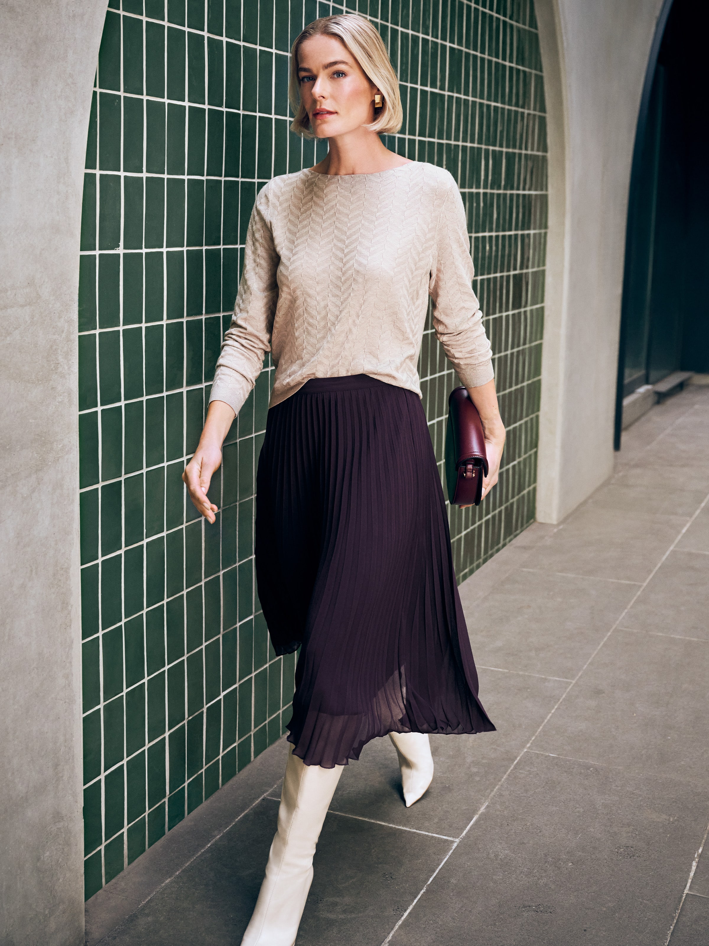 Hazel Herringbone Jumper
