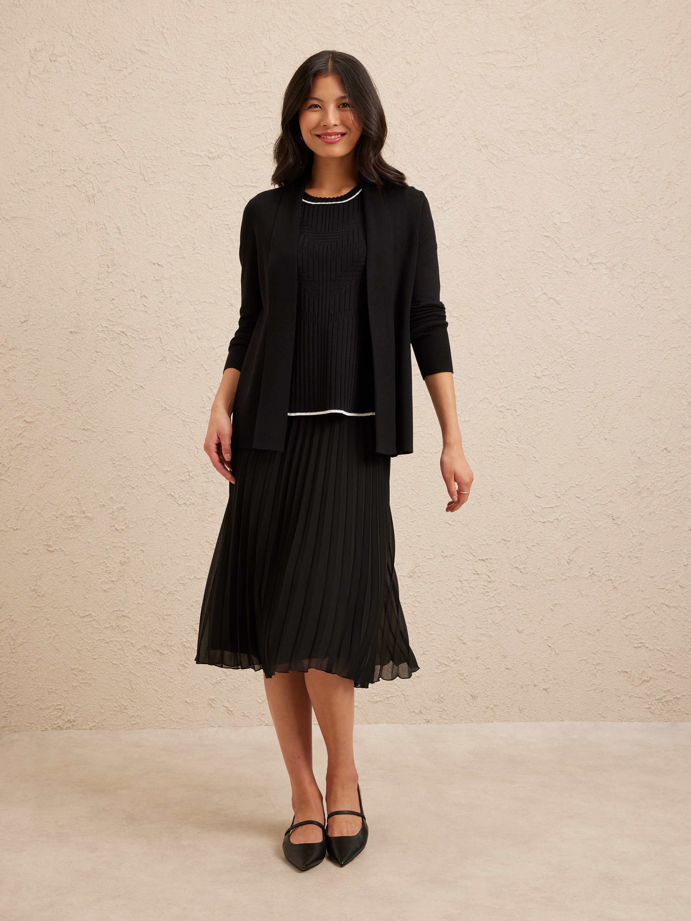 Isabelle Rib Cuff Cardigan