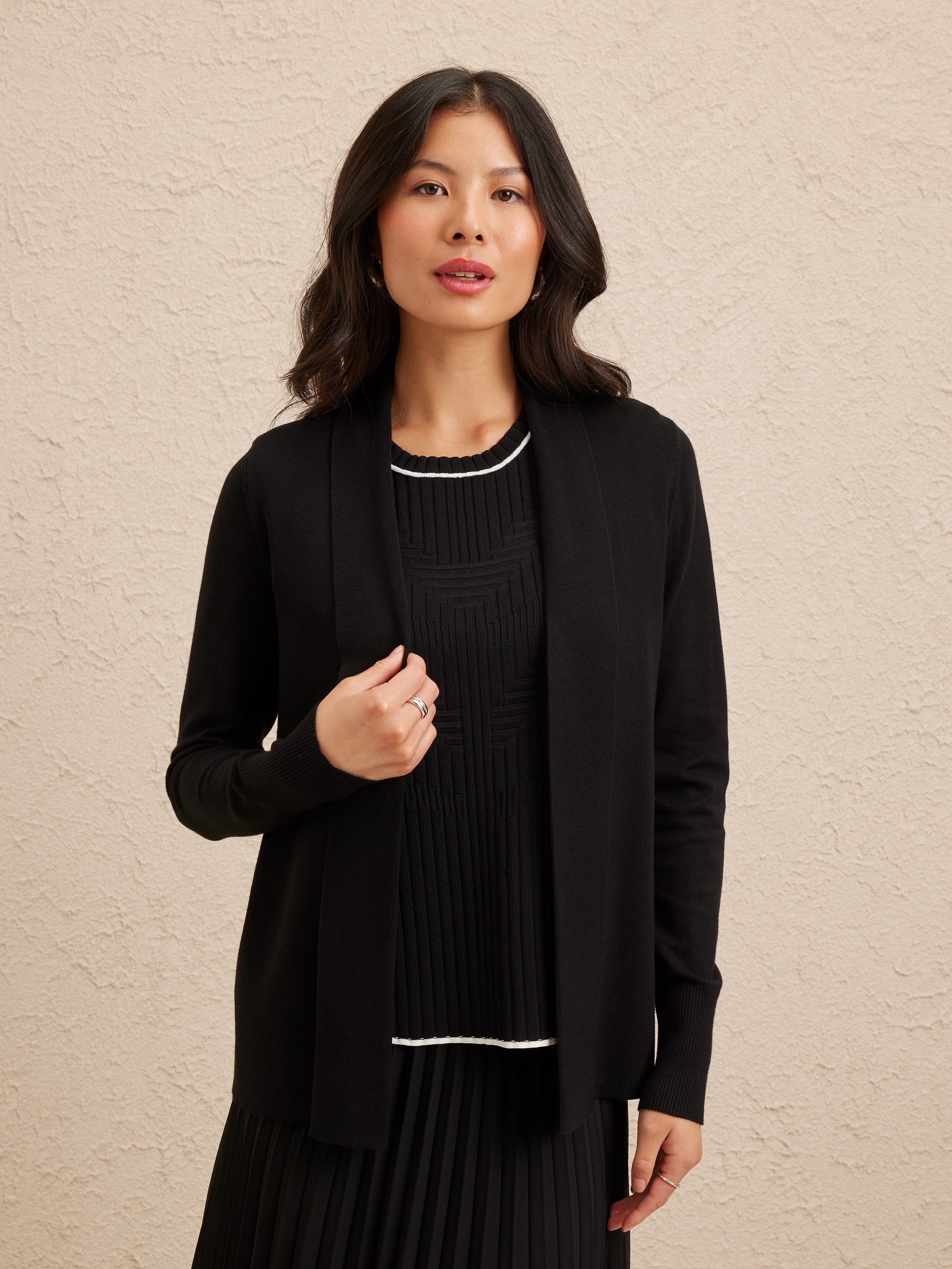 Isabelle Rib Cuff Cardigan