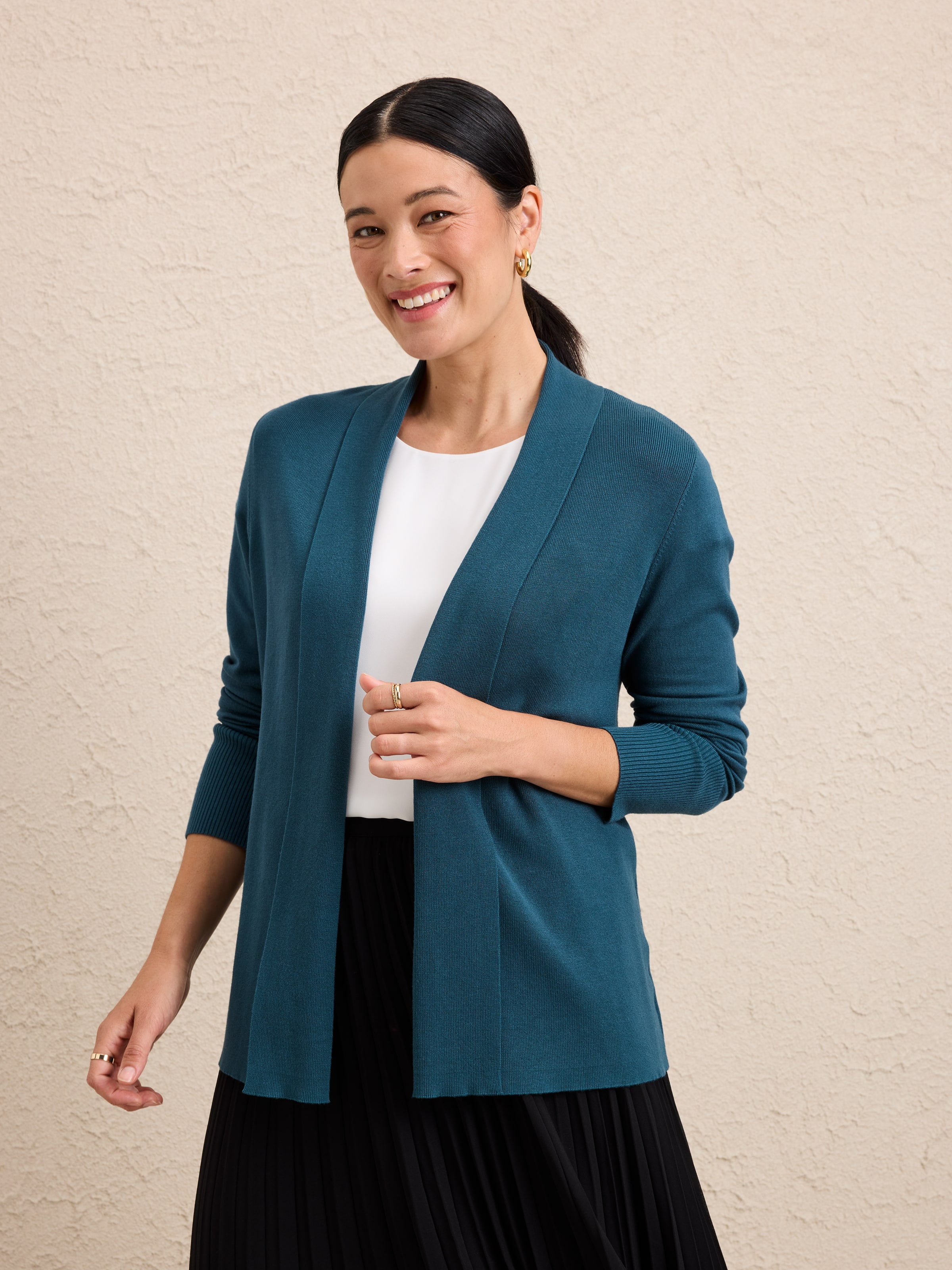 Isabelle Rib Cuff Cardigan