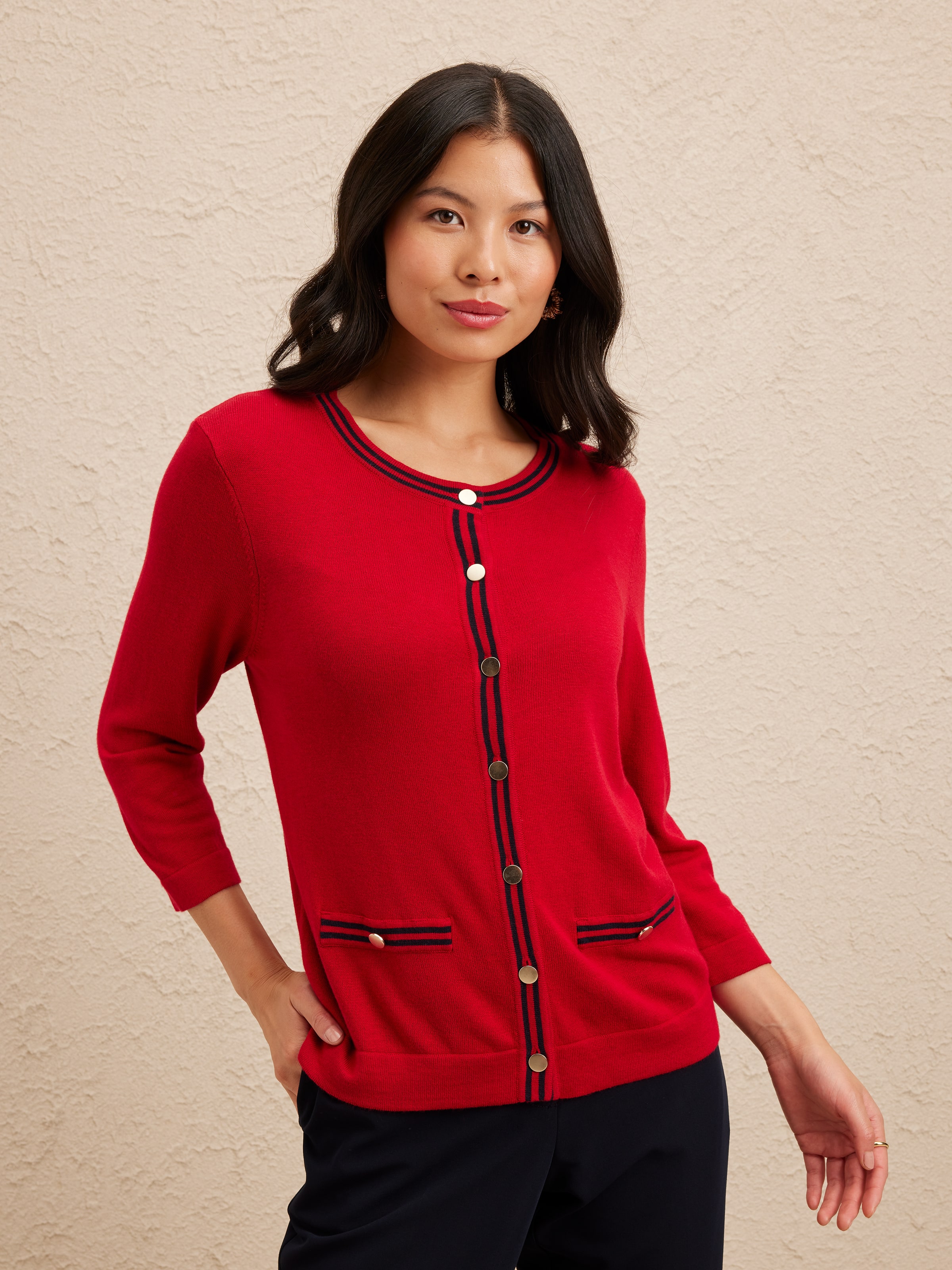 Eva Tipped Cardi