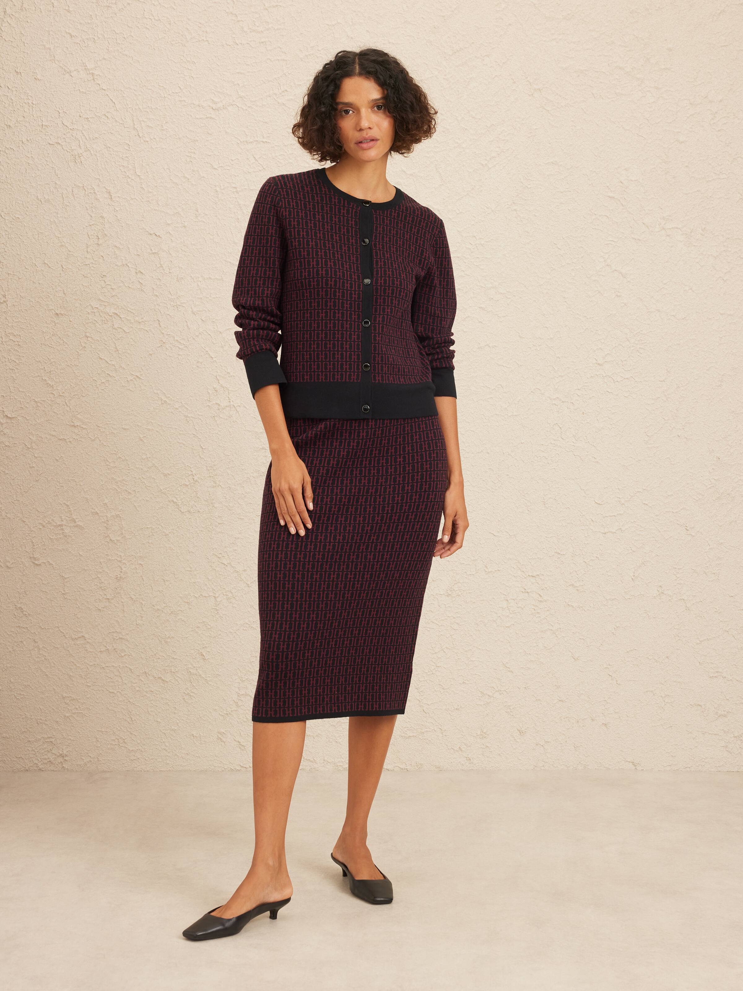 Julia Geo Jacquard Cardi