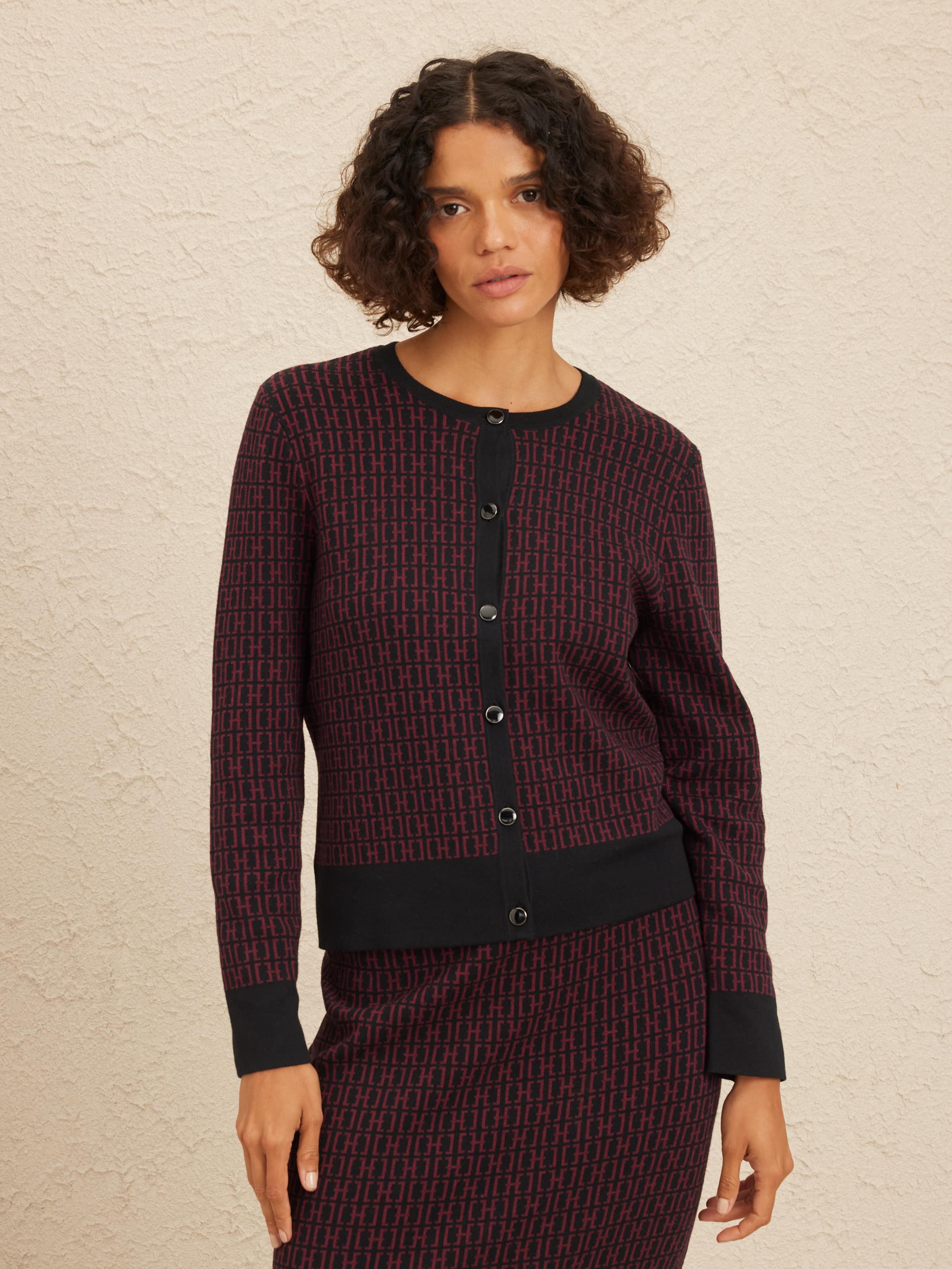 Julia Geo Jacquard Cardi