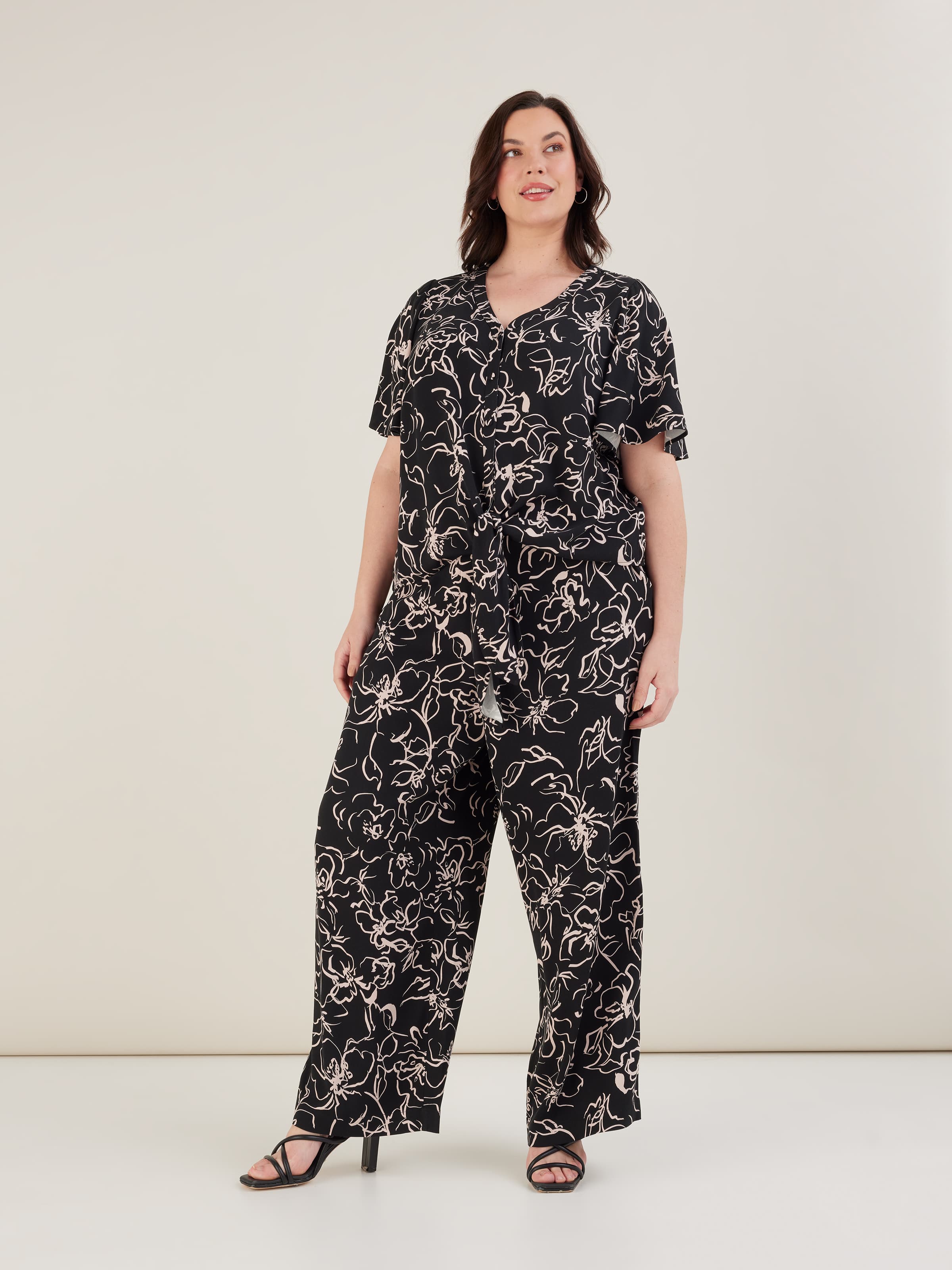 Curve Pam Tie Front Shirt