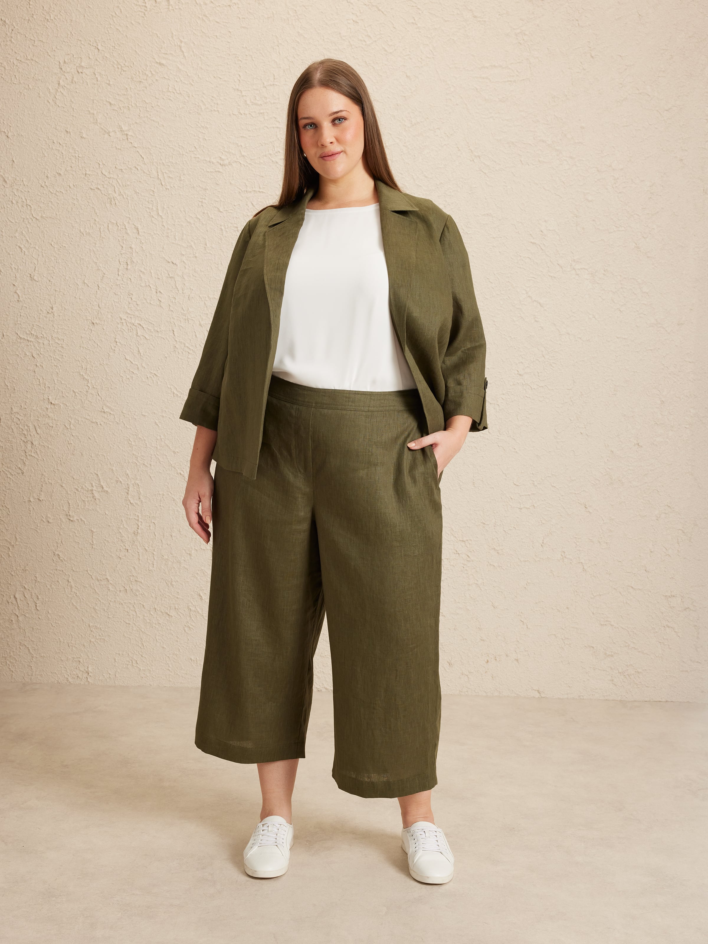 Curve Mariah Linen Pant