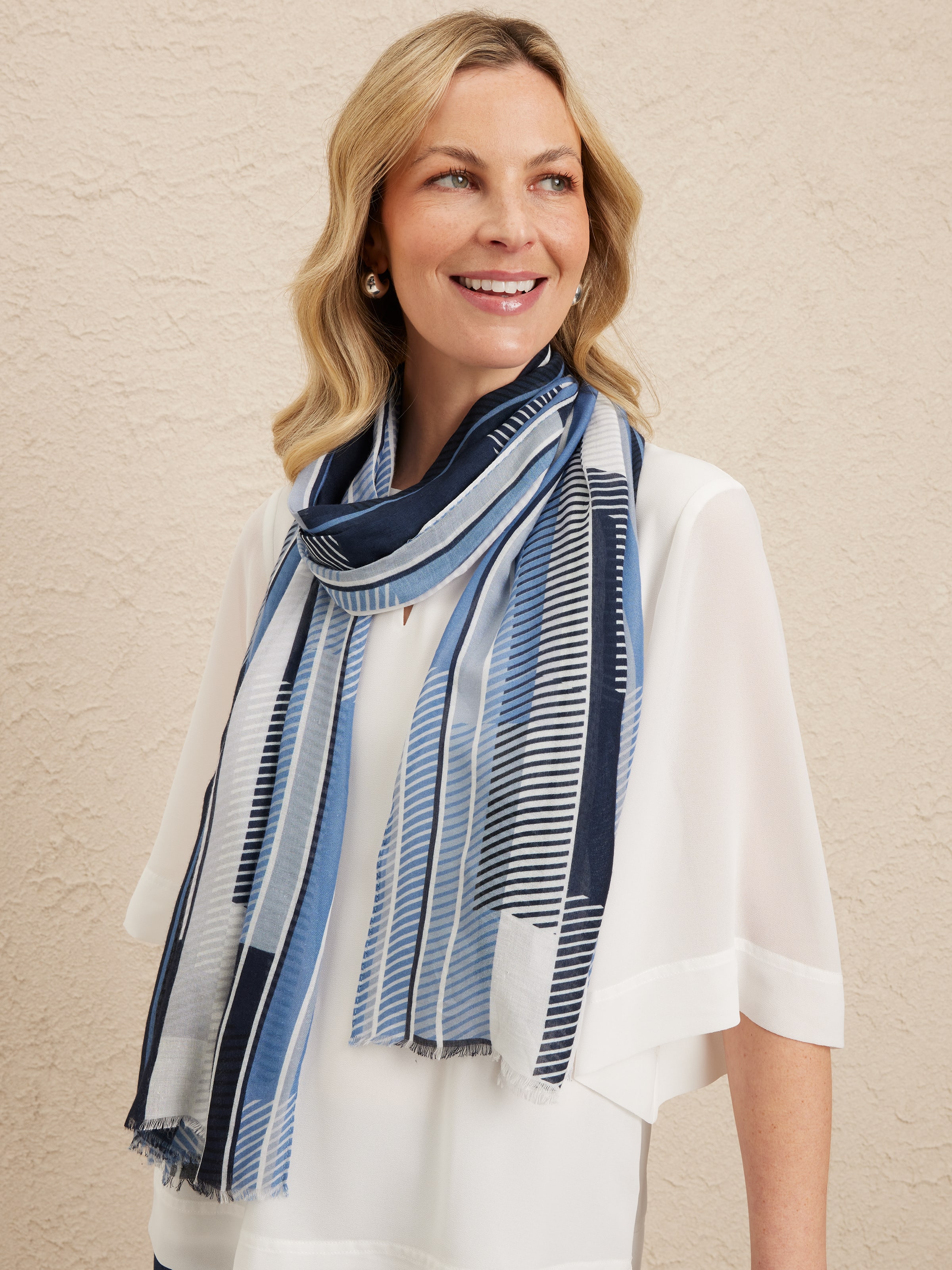 Metro Geo Viscose Scarf