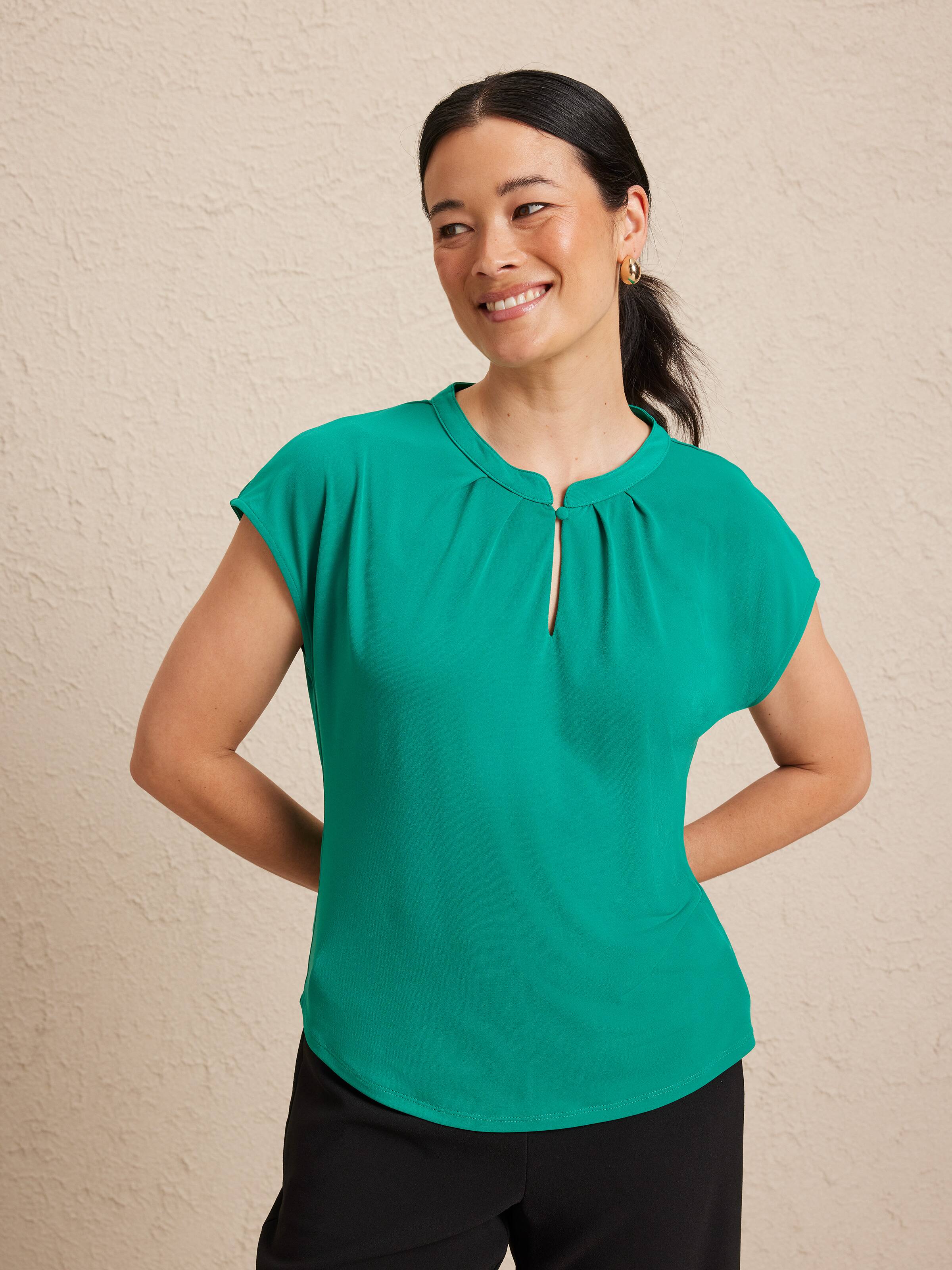 Ethel Keyhole Jersey Top