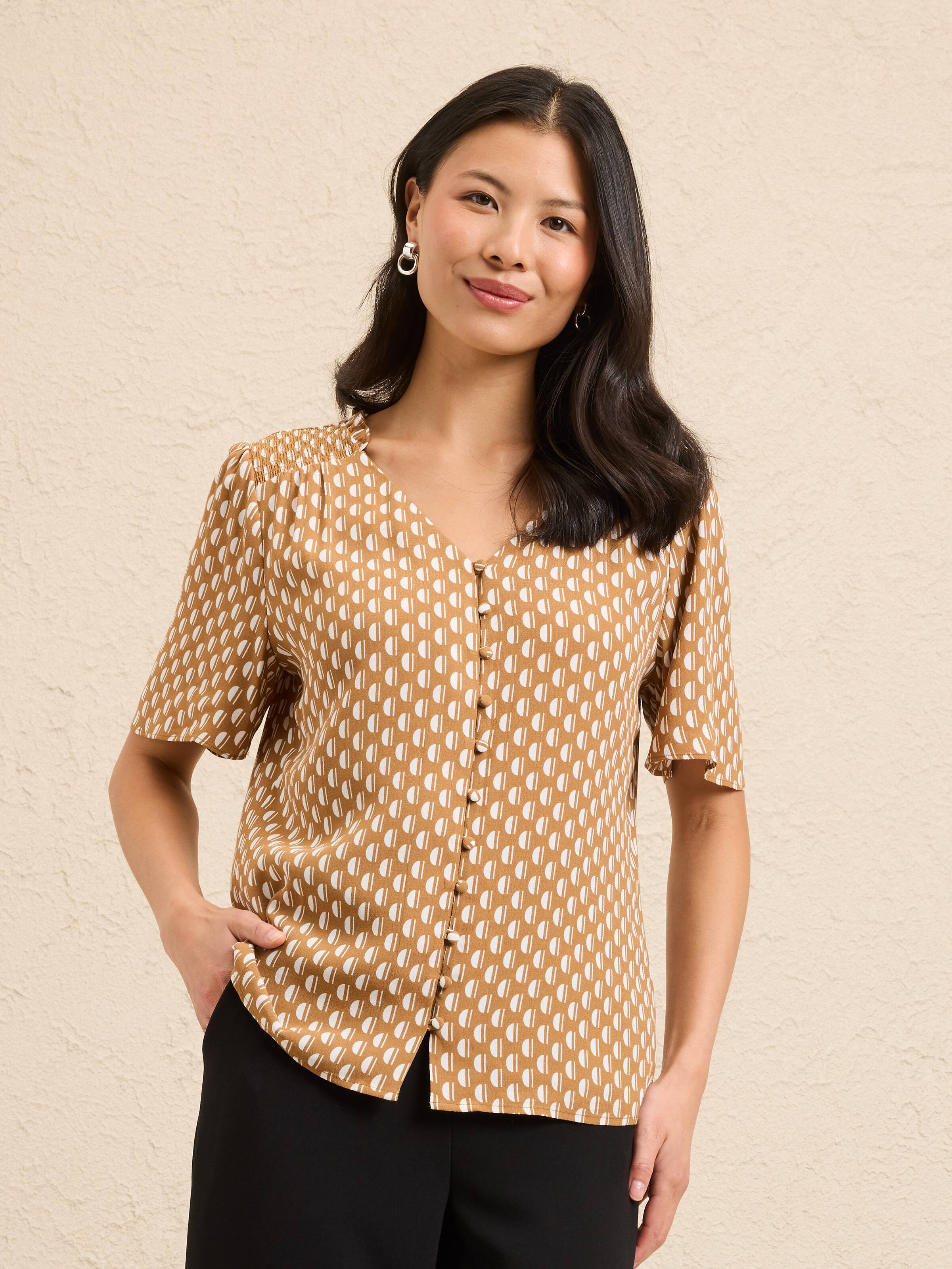 Emer V Neck Blouse
