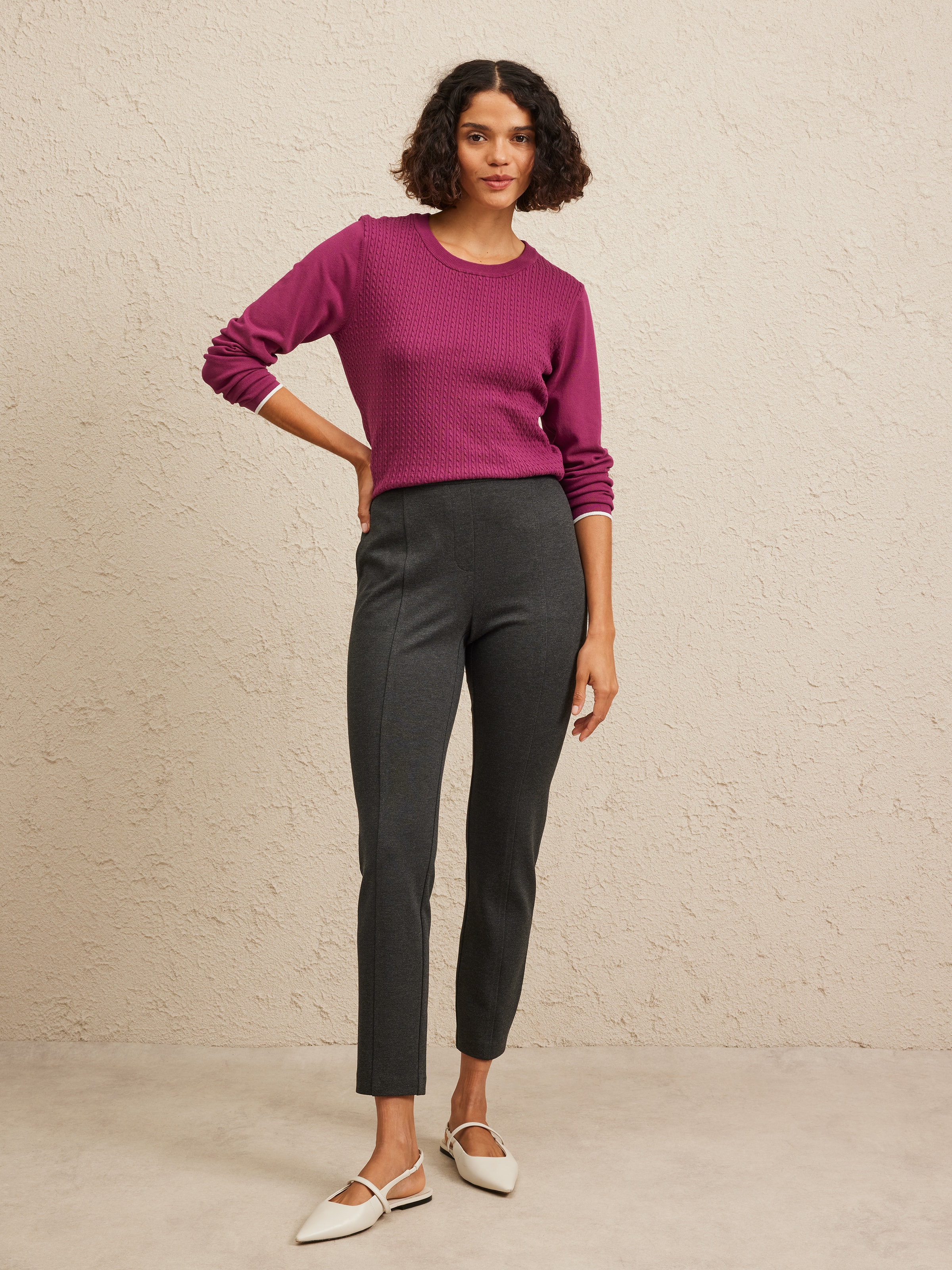 Yana Textured Tipped Jumper
