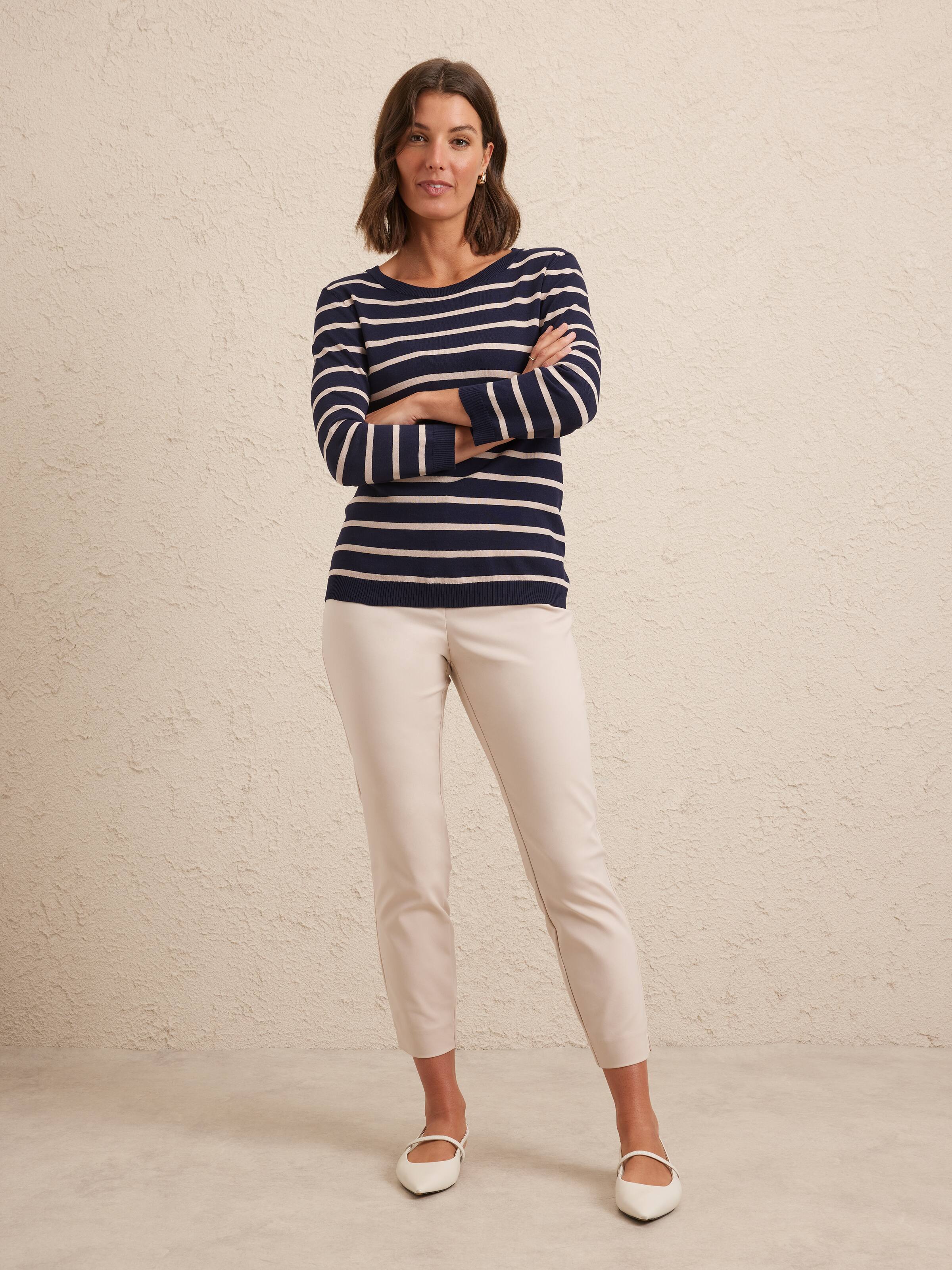 3/4 Electa Crew Neck Jumper