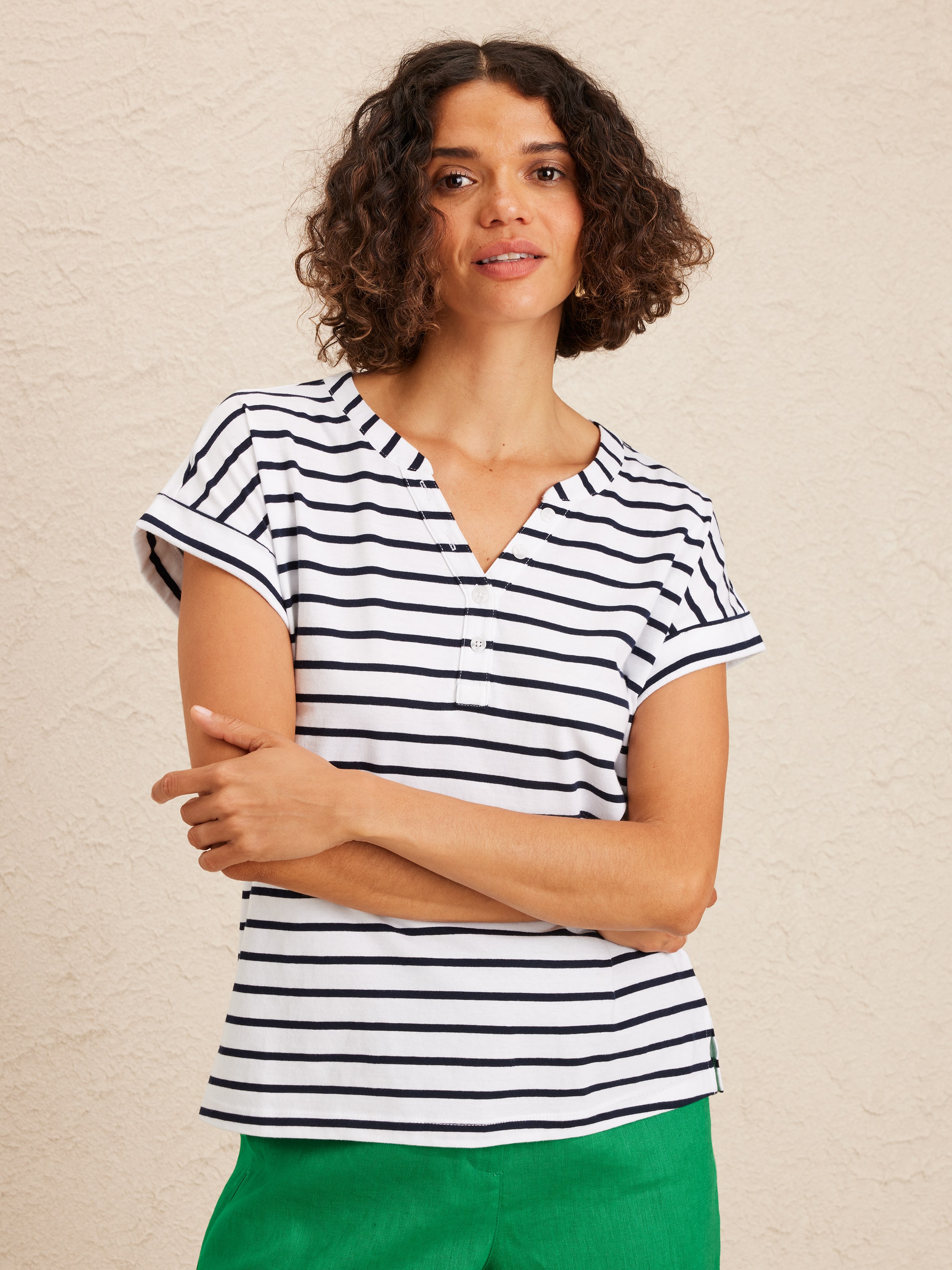 Maxine Notch Neck Tee