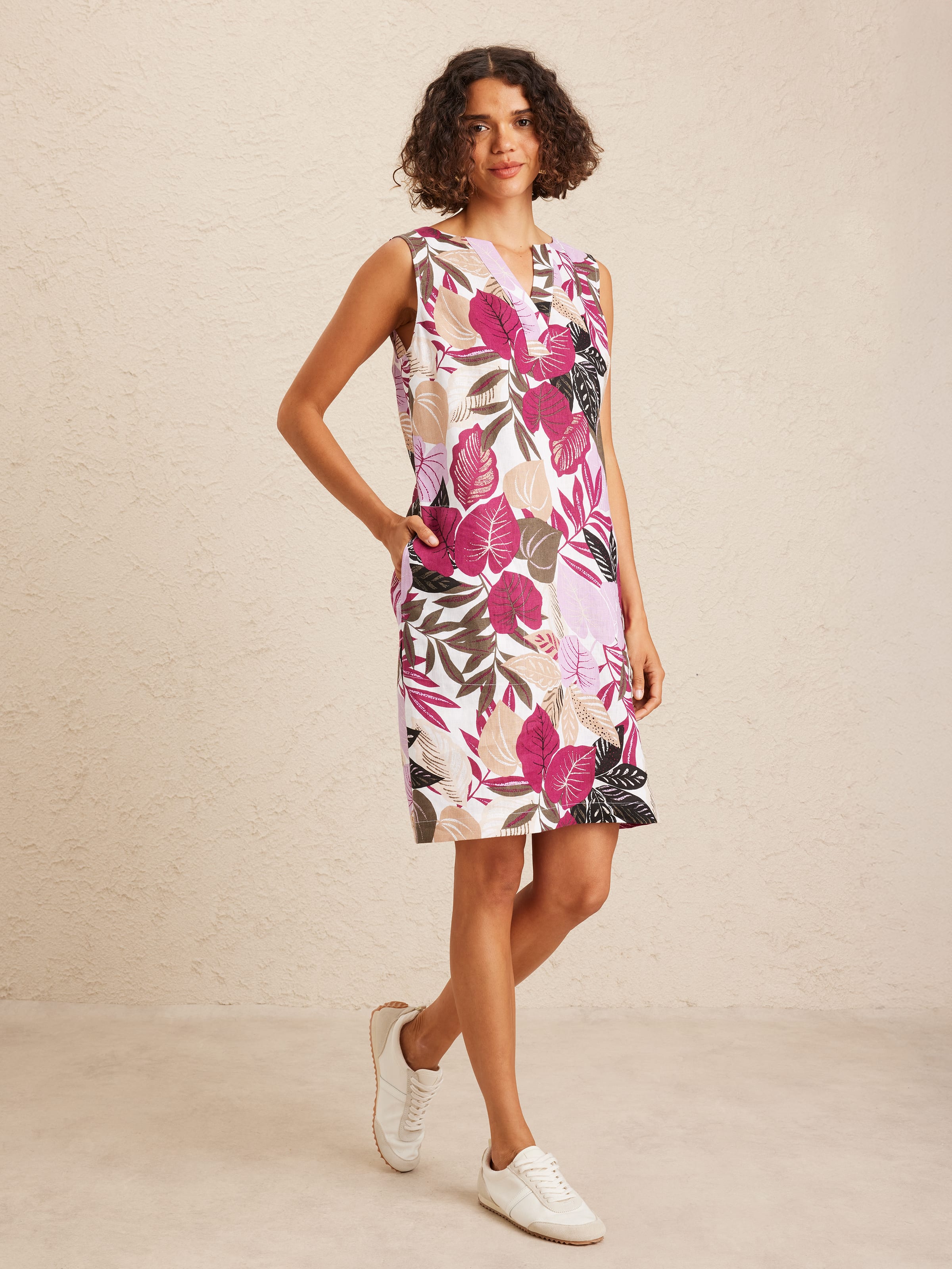 Nia Linen Shift Dress