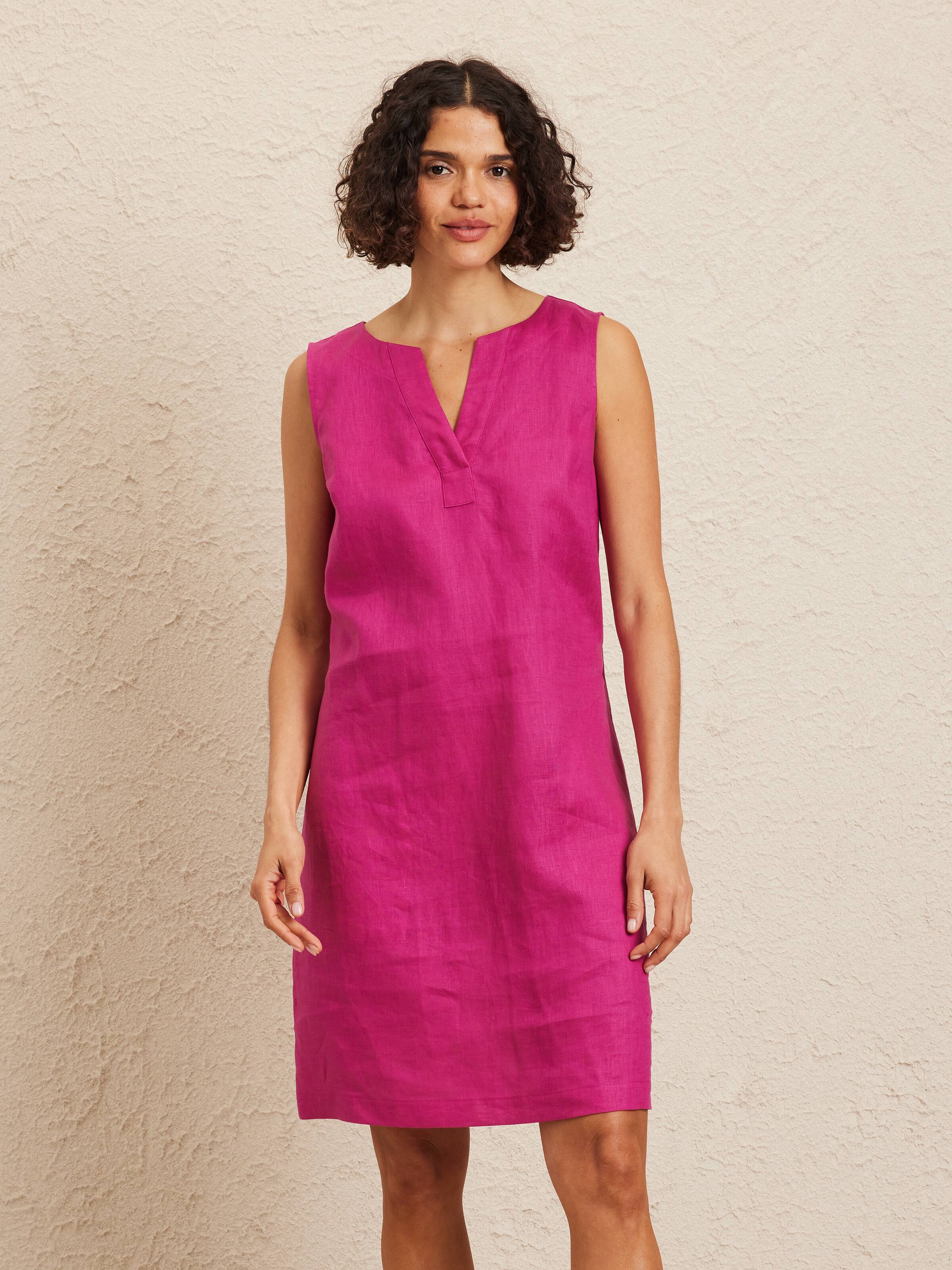 Nia Linen Shift Dress
