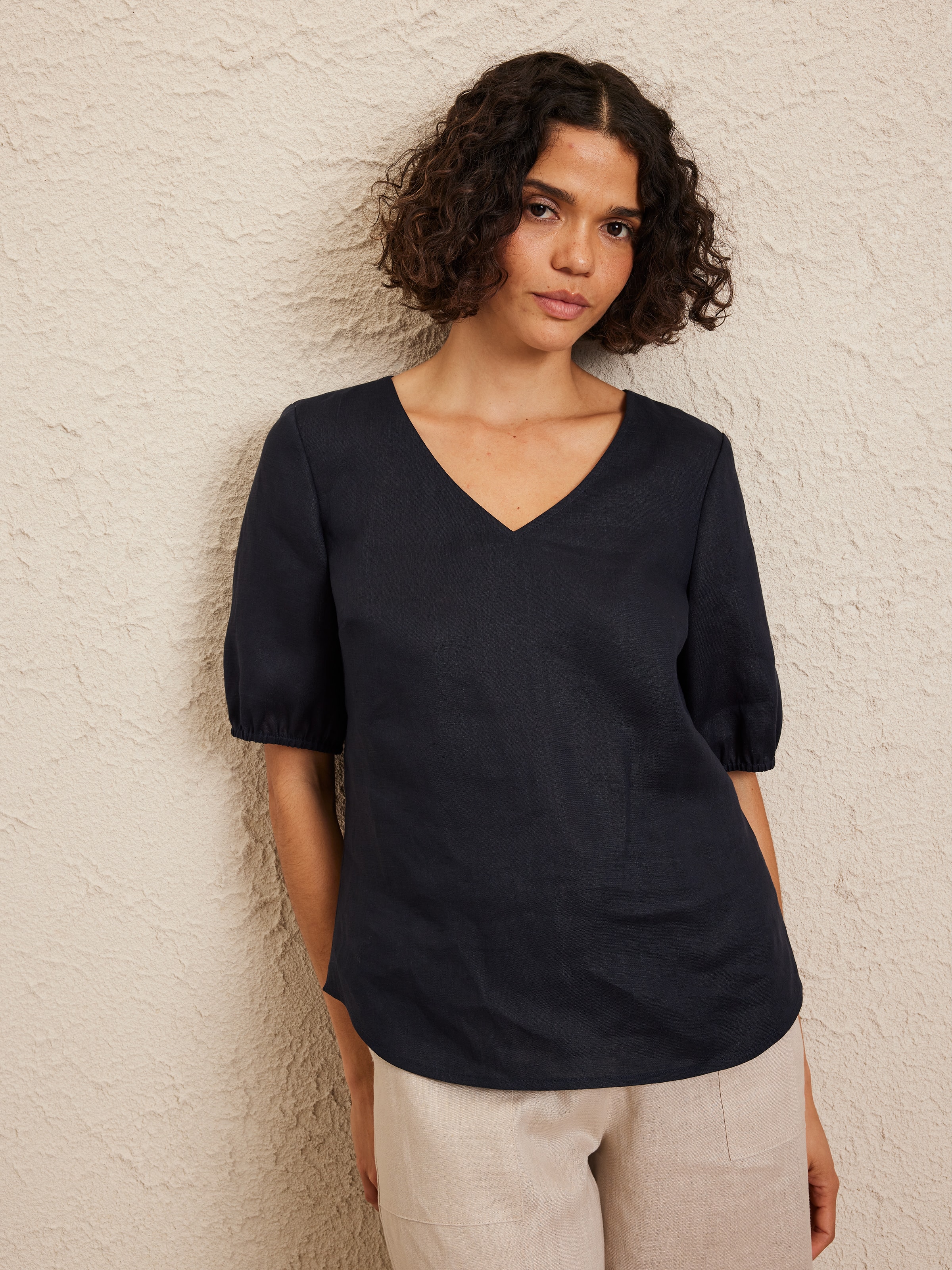 Nellie Linen Top