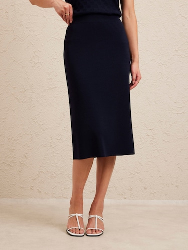 Zoe Knit Pencil Skirt                                                                                                           
